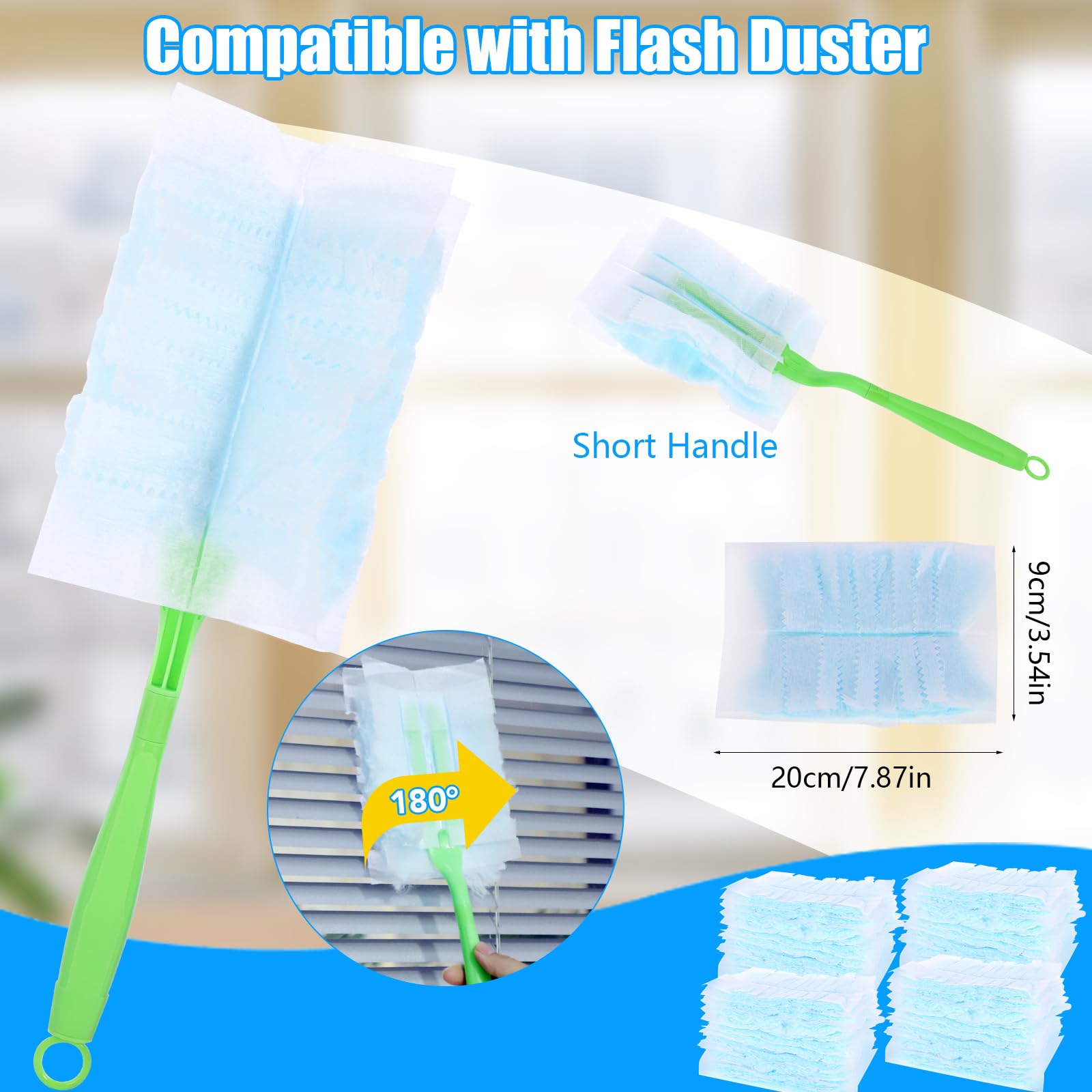 30PCS Disposable Dusters Refills Compatible with Swiffer