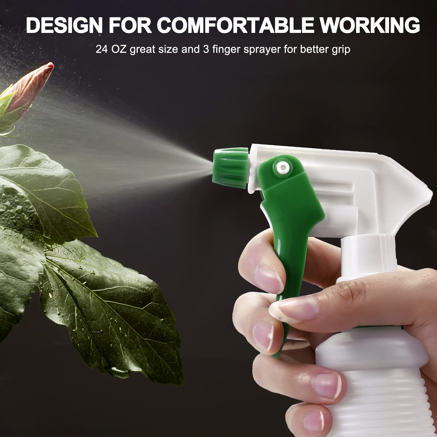Plastic Spray Bottles 3 Pack (3 Count)
