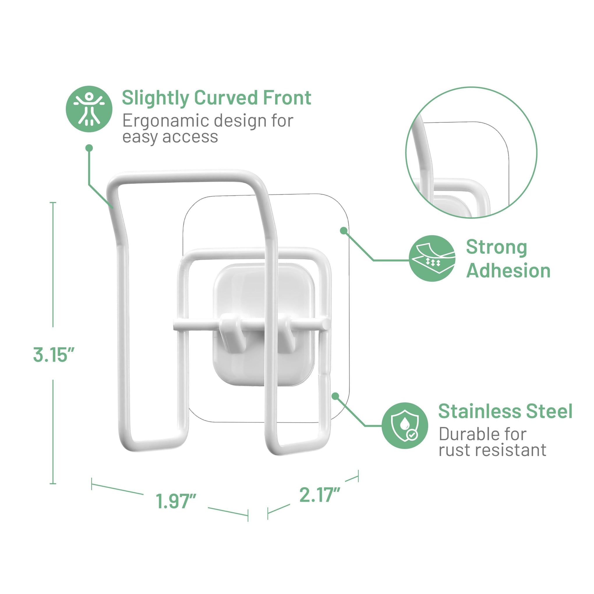 Hook LAB Reusable Sponge Holder for Kitchen Sink & Bathroom Organizer