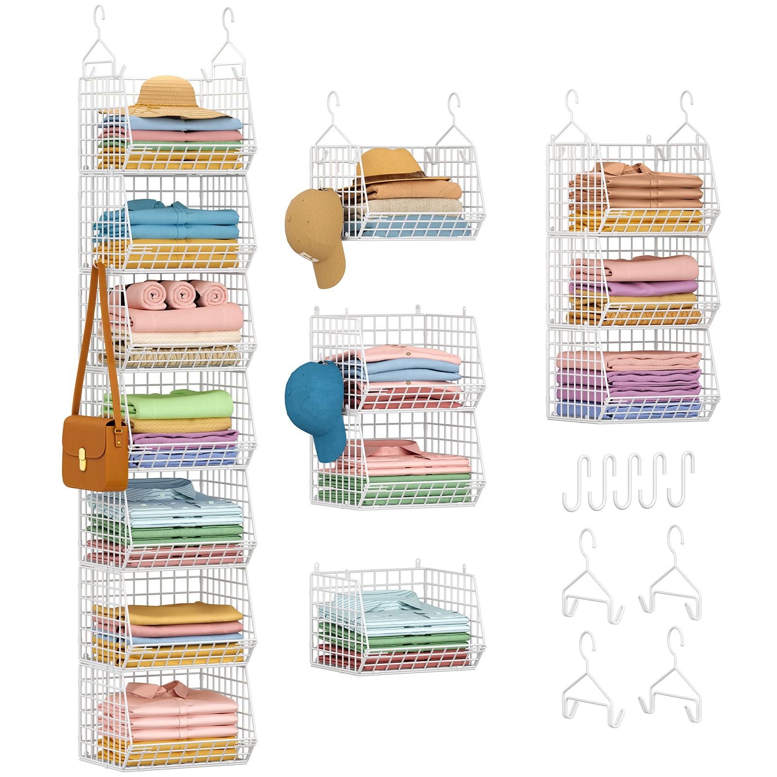 7 Tier Hanging Closet Organizer and Storage (7 Count)