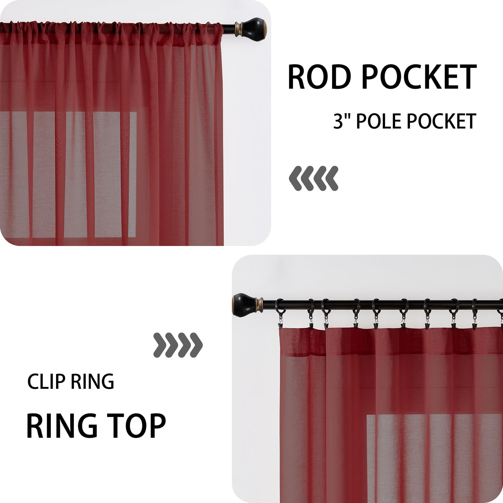 Small Sheer Door Curtain Closet Linen Textured Curtain Sheers Doorway Light Filtering Voile French Door Rod Pocket Curtains Patio Glass Doors