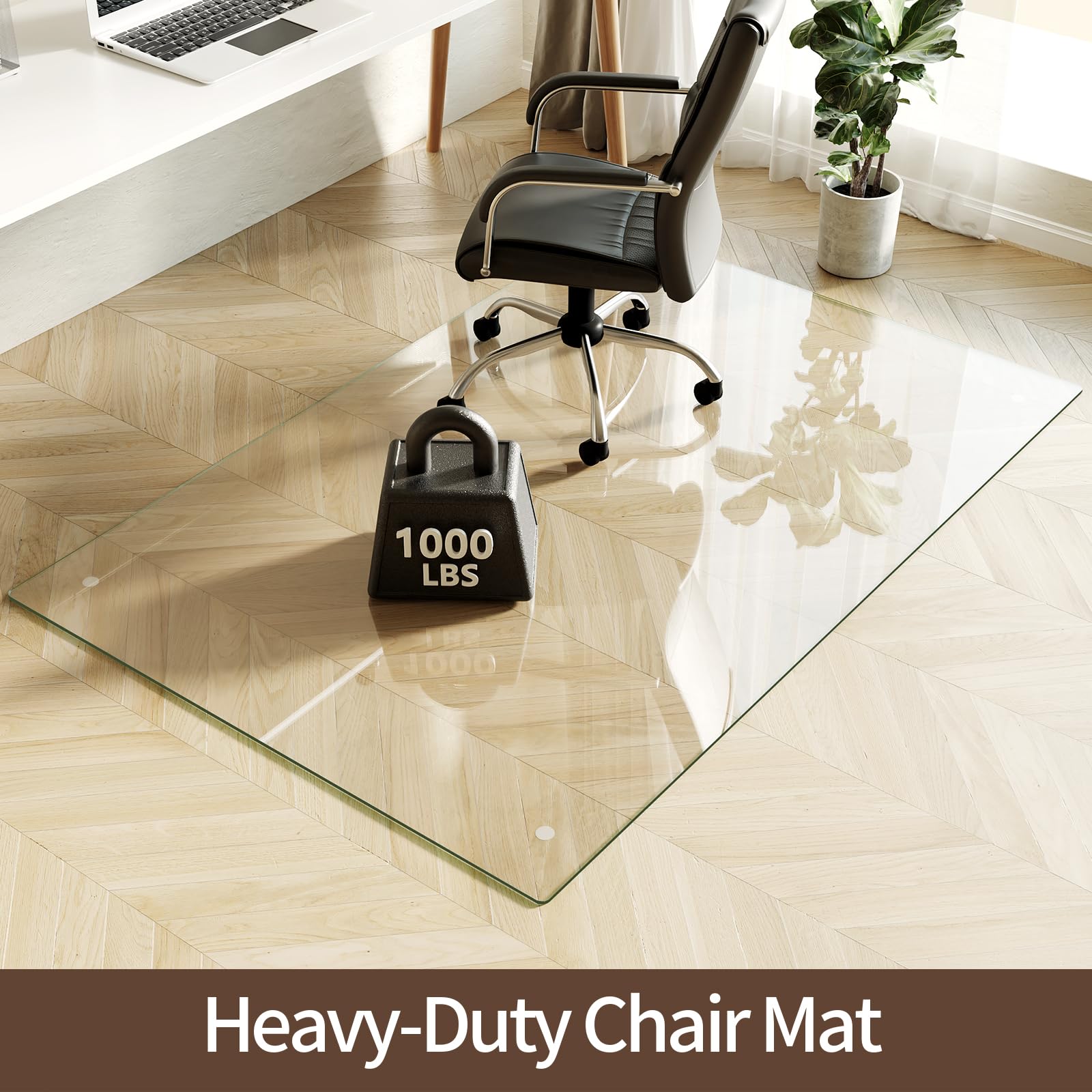 Tempered Glass Chair Mat 72"x48"