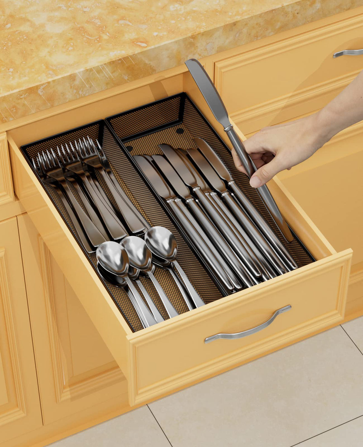 kitchen drawer organizer (2 Count)
