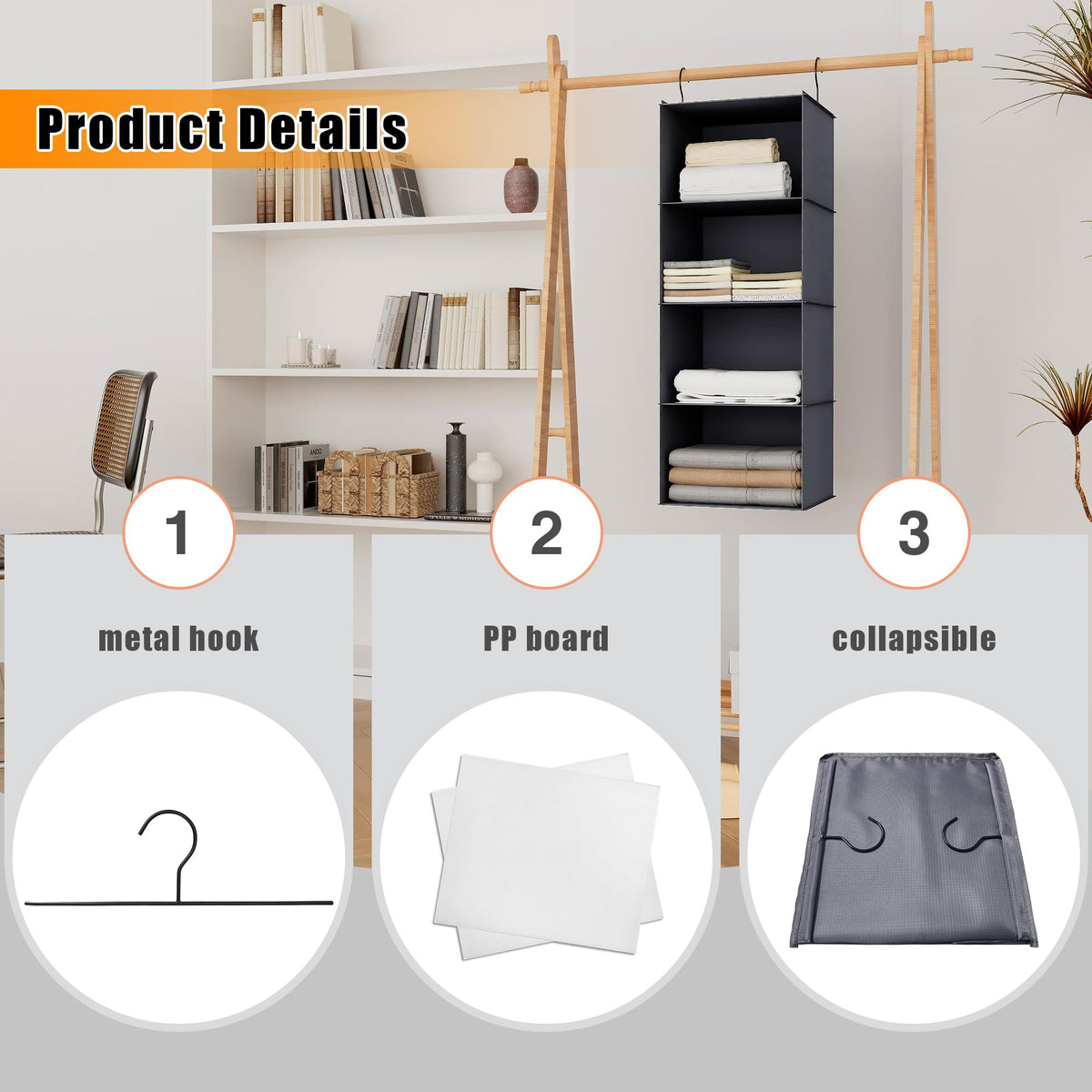 Hanging Closet Organizer 4 (4 Count)