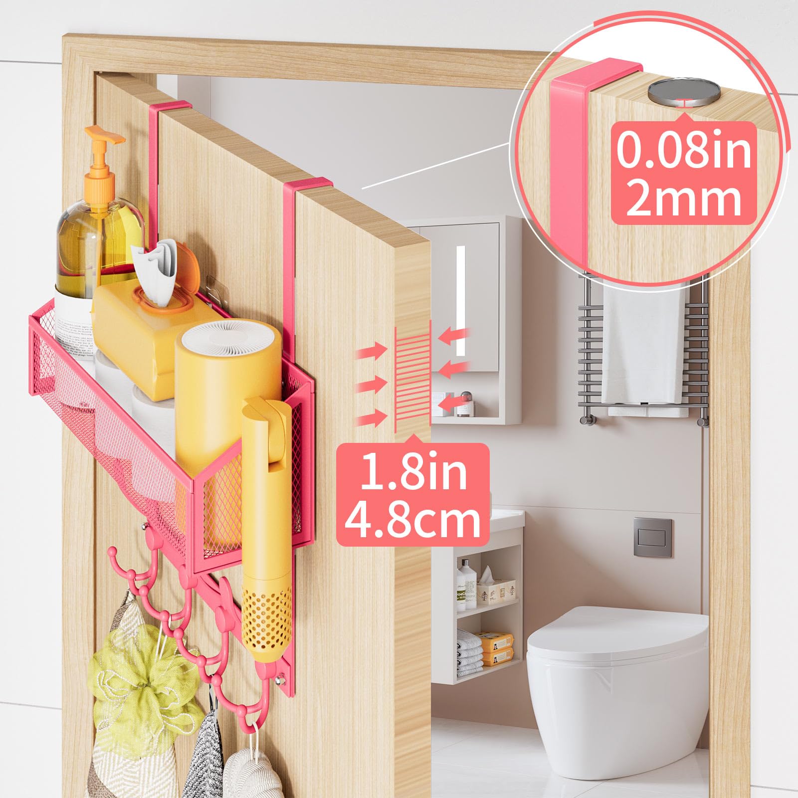 Over The Door Hooks Organizer