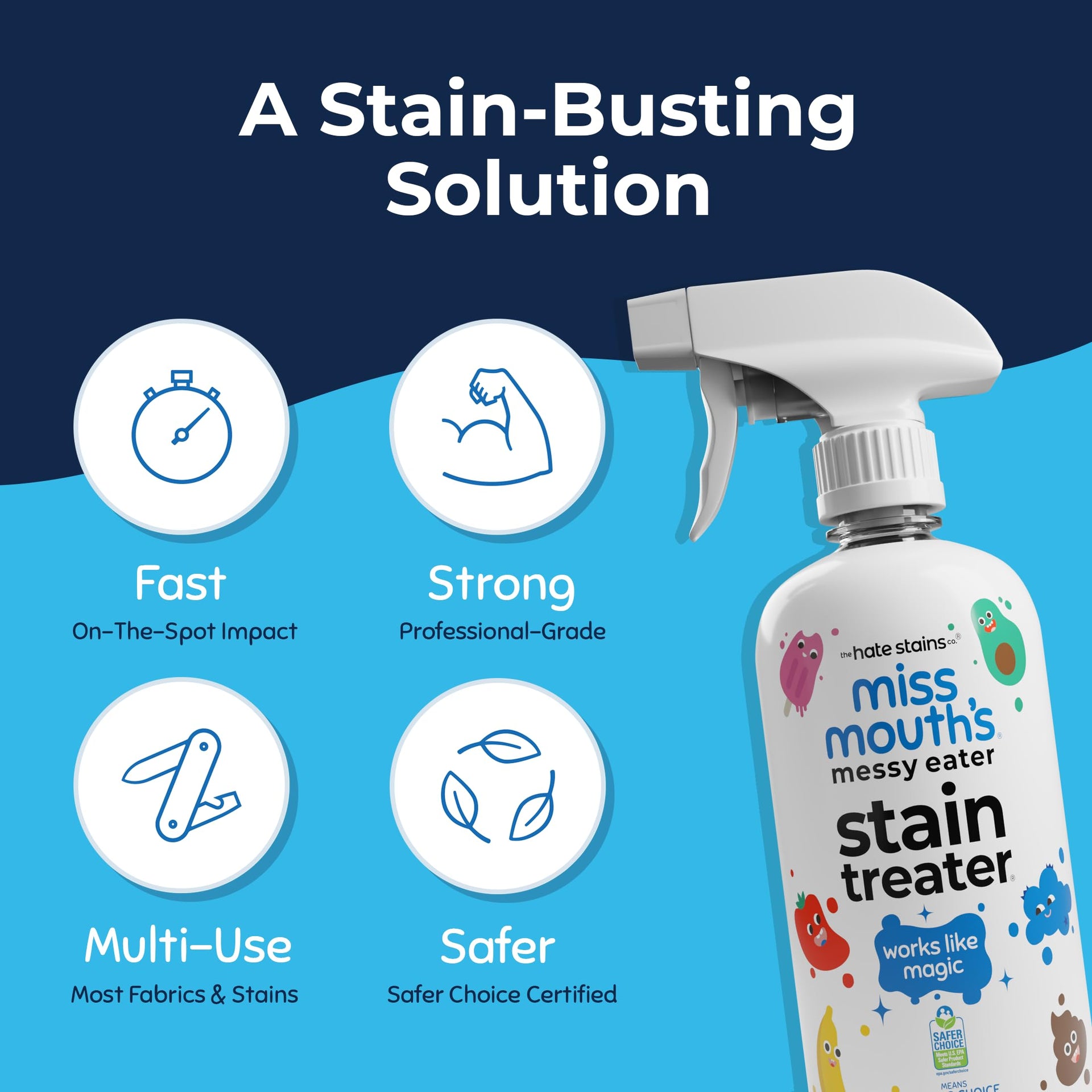 Miss Mouth’s Messy Eater Stain Treater Spray (32 Fl Oz)