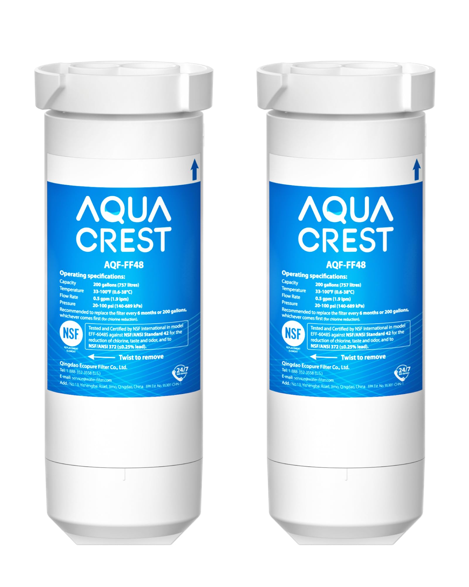 XWF Water Filter Replacement for GE® WR17X30702 (2 Count)