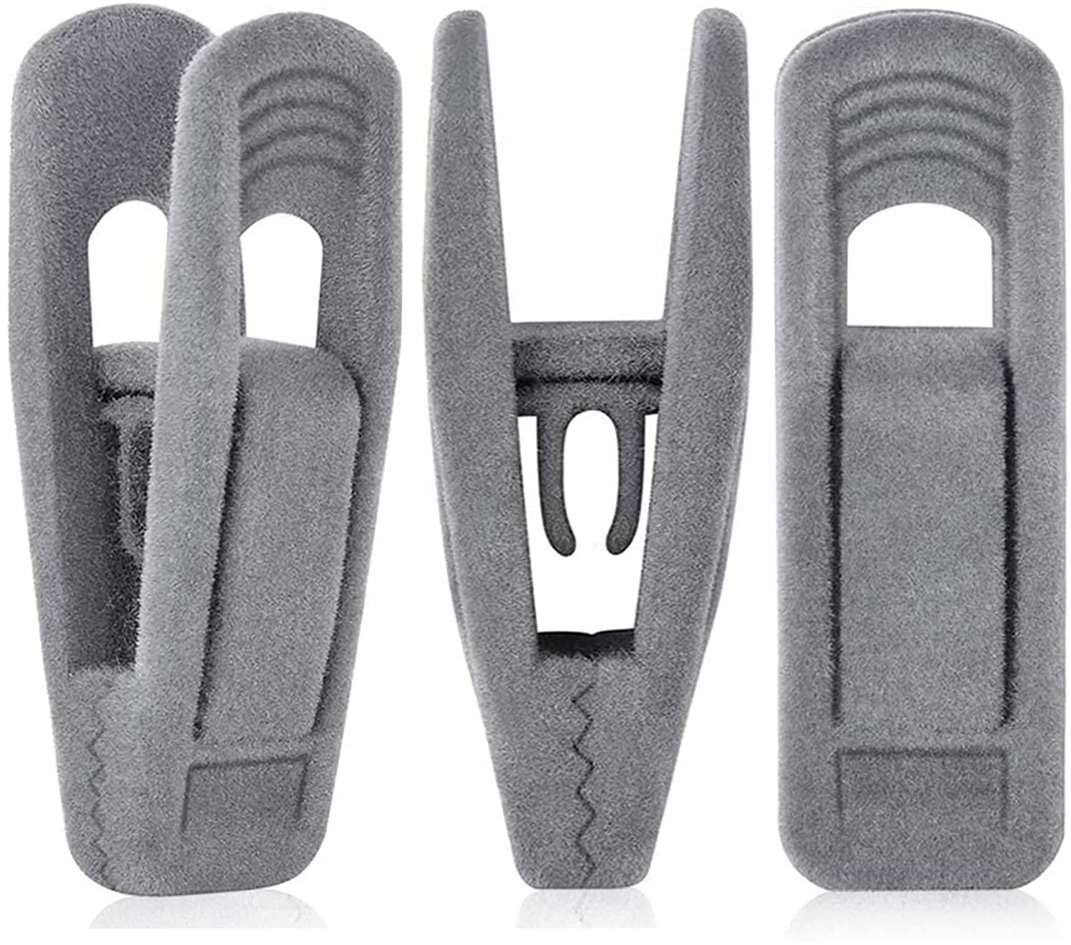 Grey Hanger Clips for Velvet Hangers (40 Count)