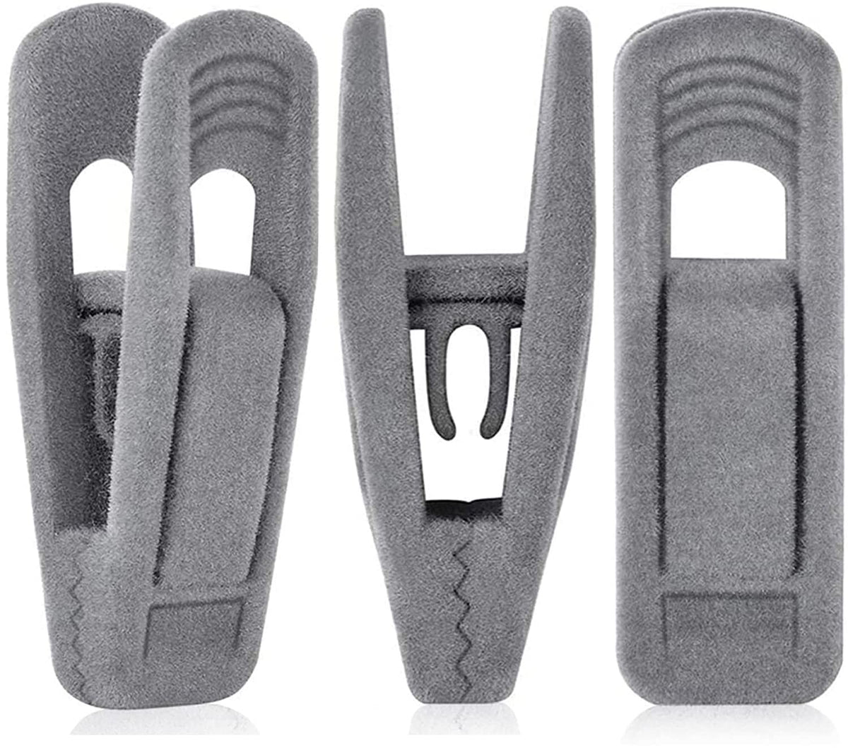 Grey Velvet Clips for Velvet Hangers (20 Count)