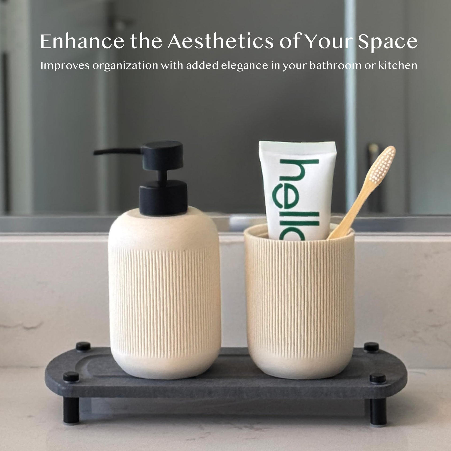 2PCS Absorbing Stone Soap Tray (2 Piece)