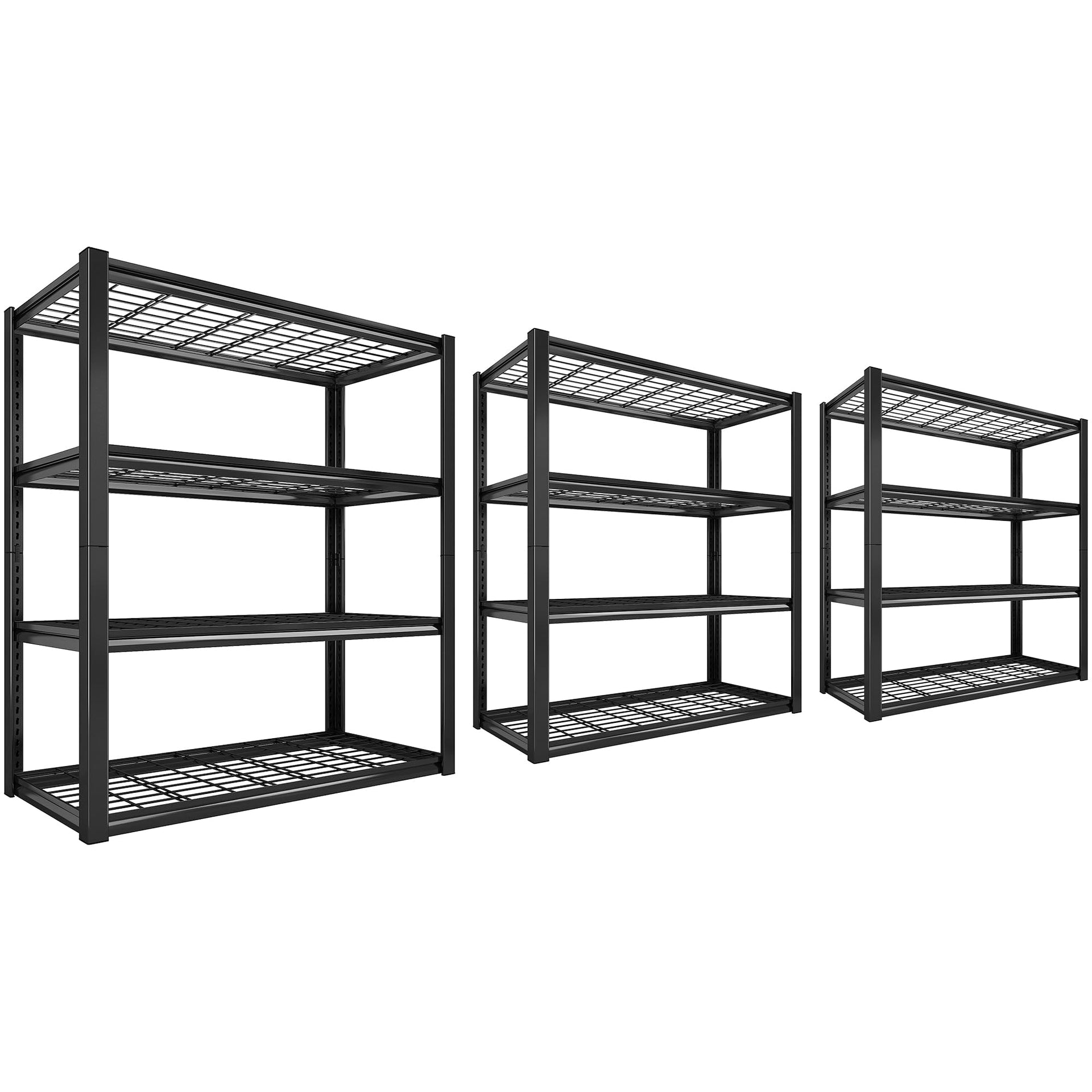 40" W Storage Shelves with Wire Mesh Panels for Garage Organization (3 Count)