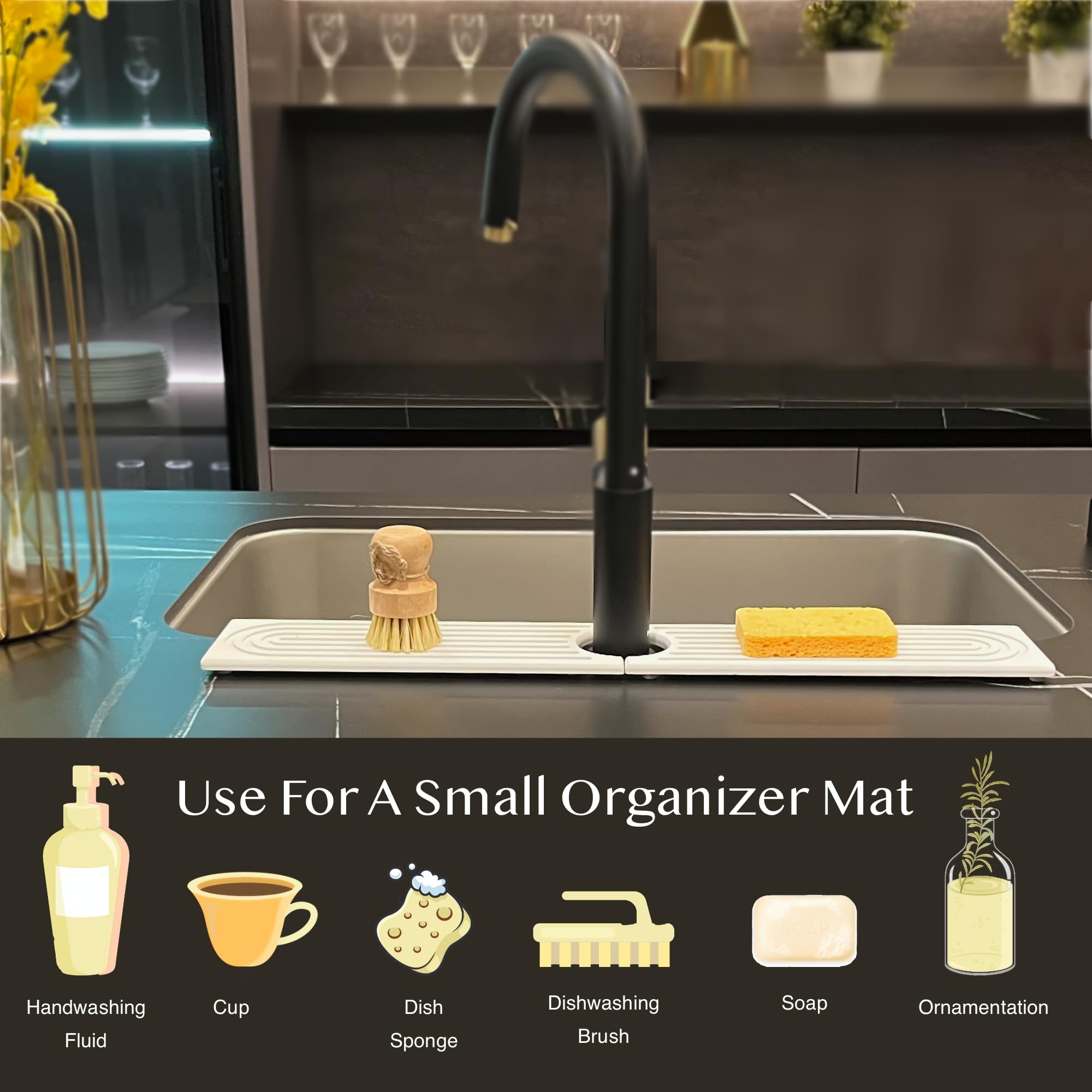 Faucet Mat for Kitchen Sink