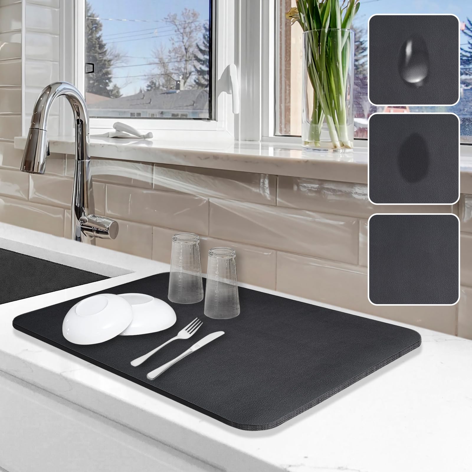 Dish Drying Mat for Kitchen Counter