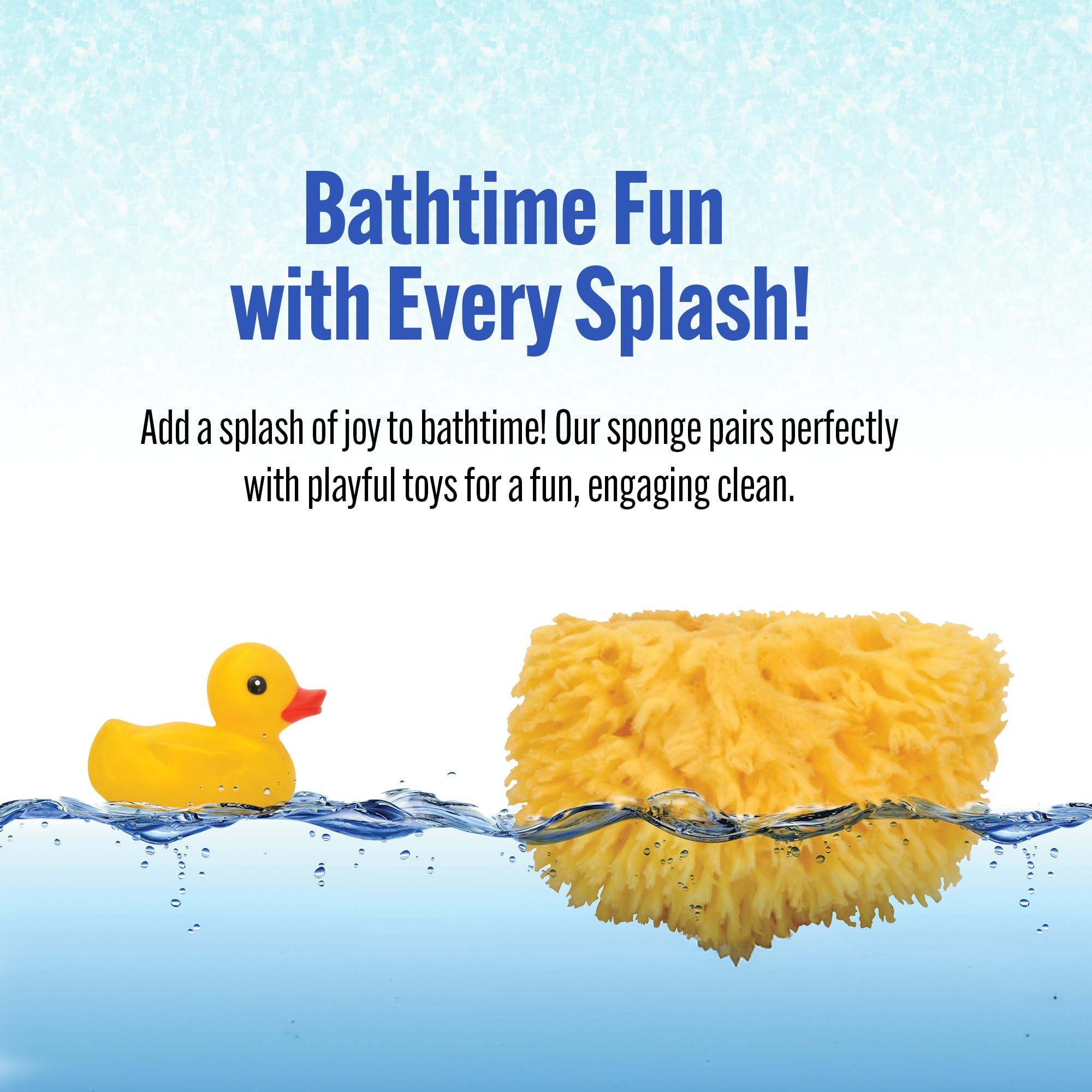 Natural Baby Bath Sponge 4in Soft Grass Sea Sponge Soft on Baby's Tender Skin