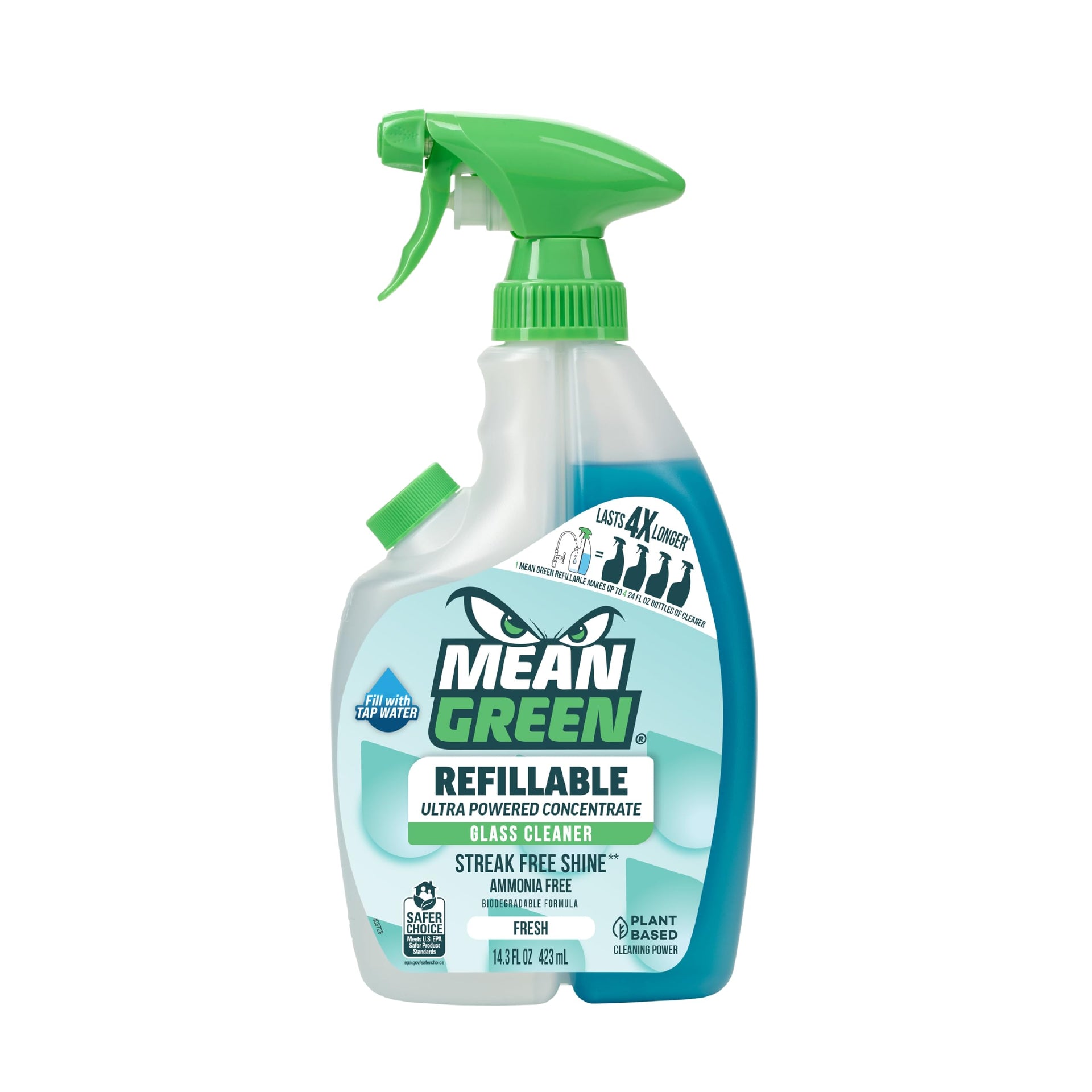 Refillable Ultra Powered Glass Cleaner Concentrate (14.3 Fl Oz) - ModHome Supplies