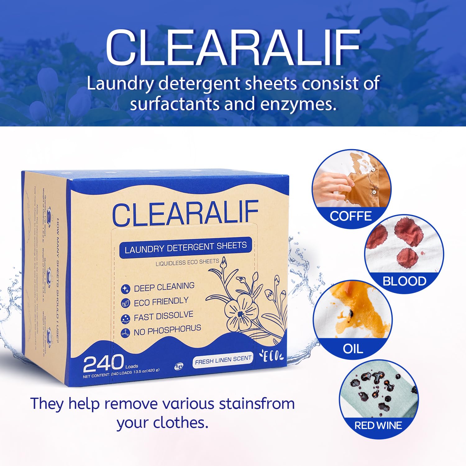 Laundry Detergent Sheets (240 Count)