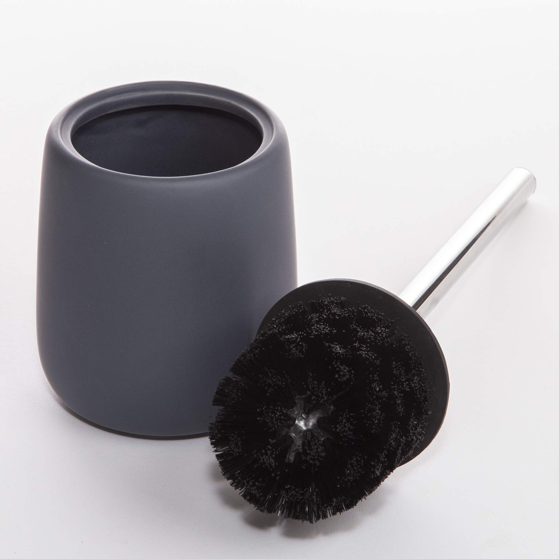 Toilet Brush with Holder Silicone Coated Ceramic