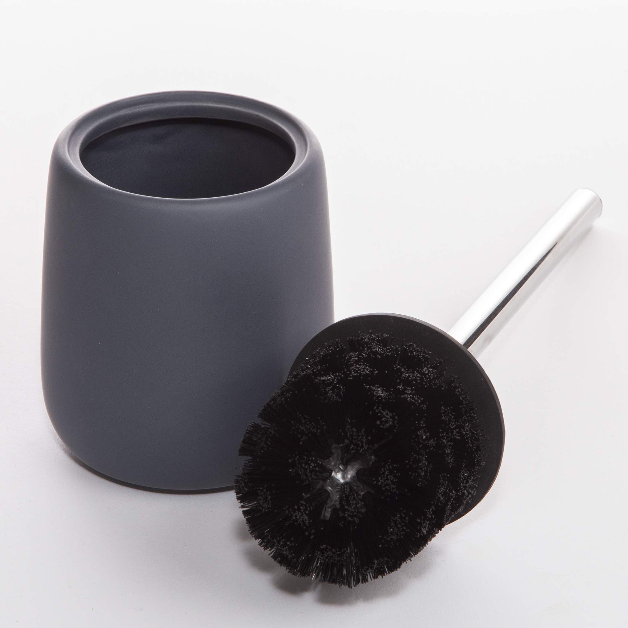 Toilet Brush with Holder Silicone Coated Ceramic