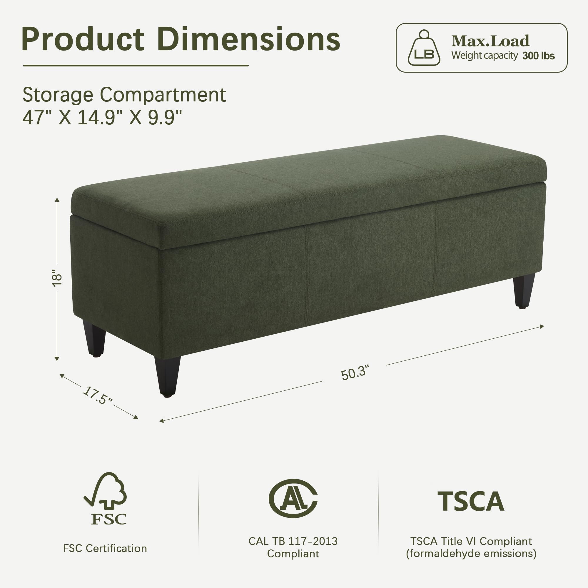 Storage Ottoman Bench