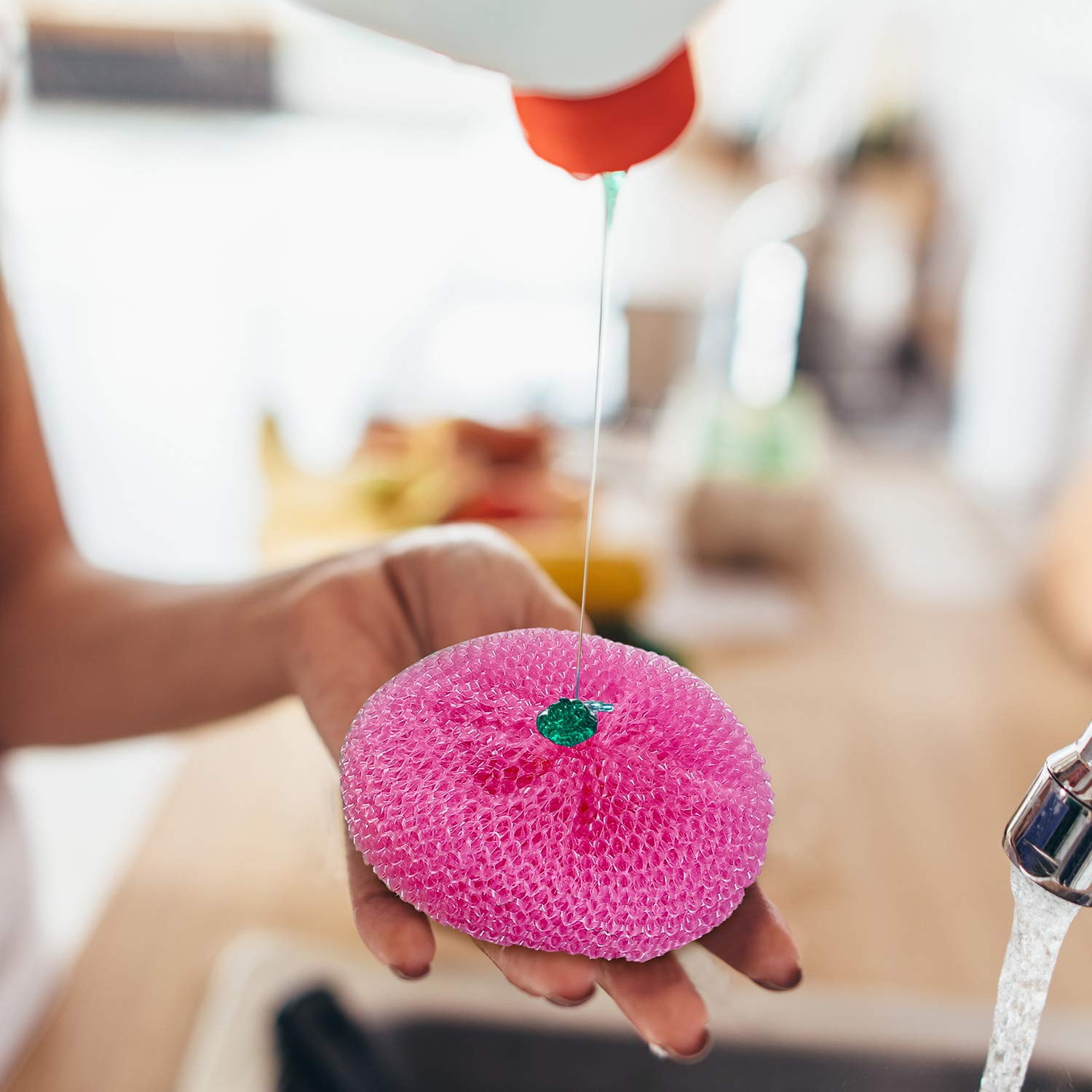 15 Pieces Plastic Dish Scrubbers