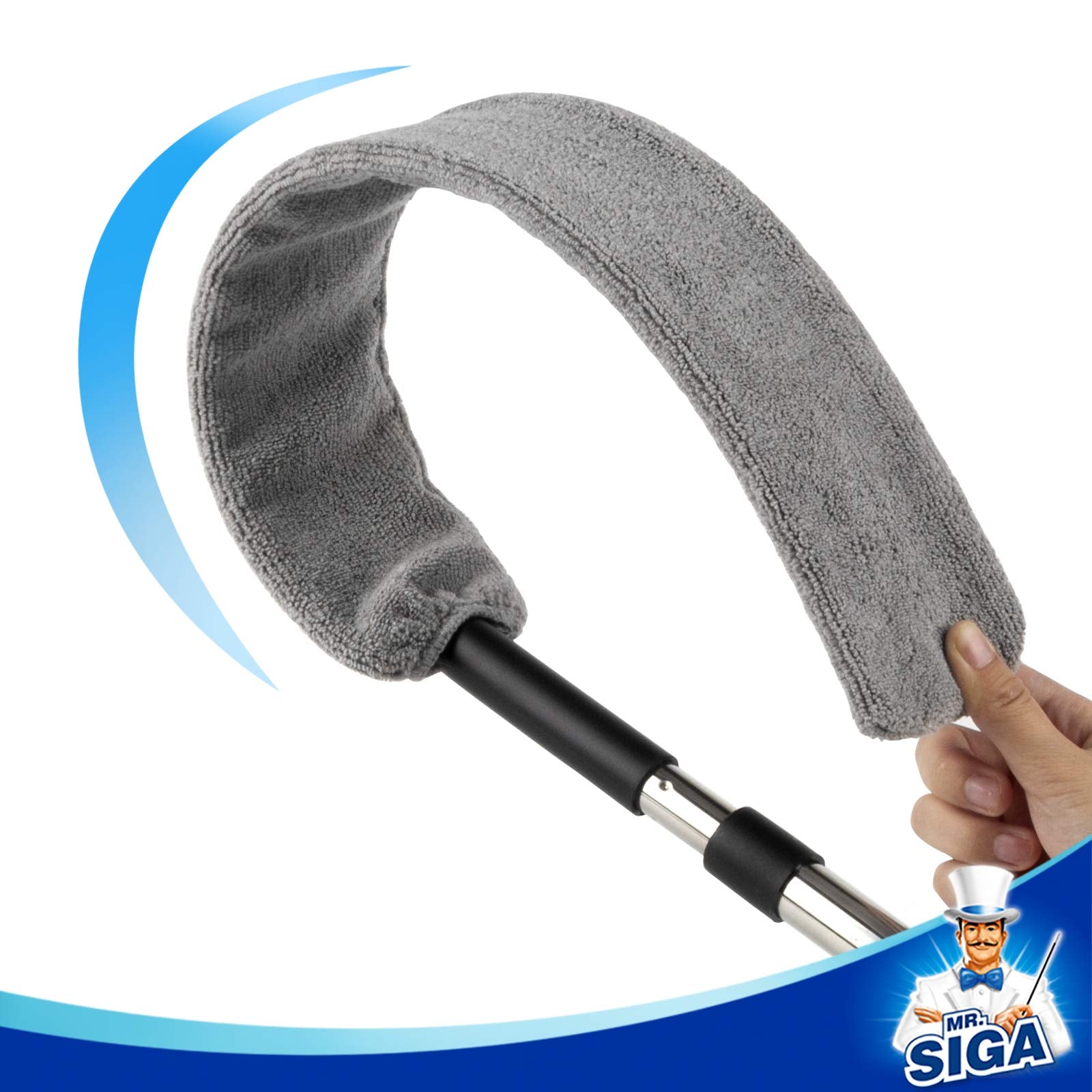 Microfiber Gap Duster with Stainless Steel Adjustable Handle