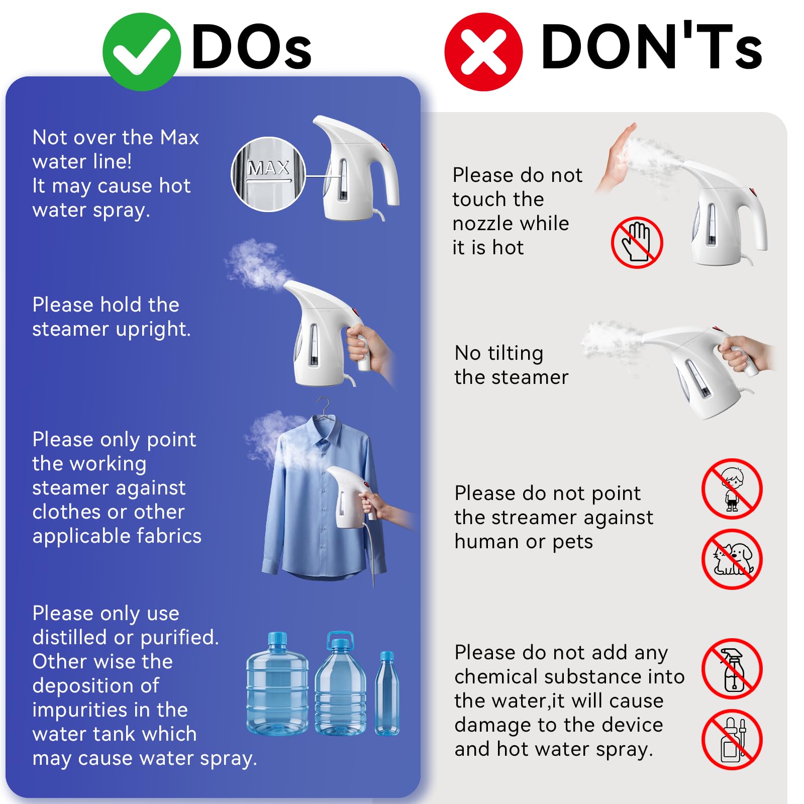 Upgraded Steamer for Clothes
