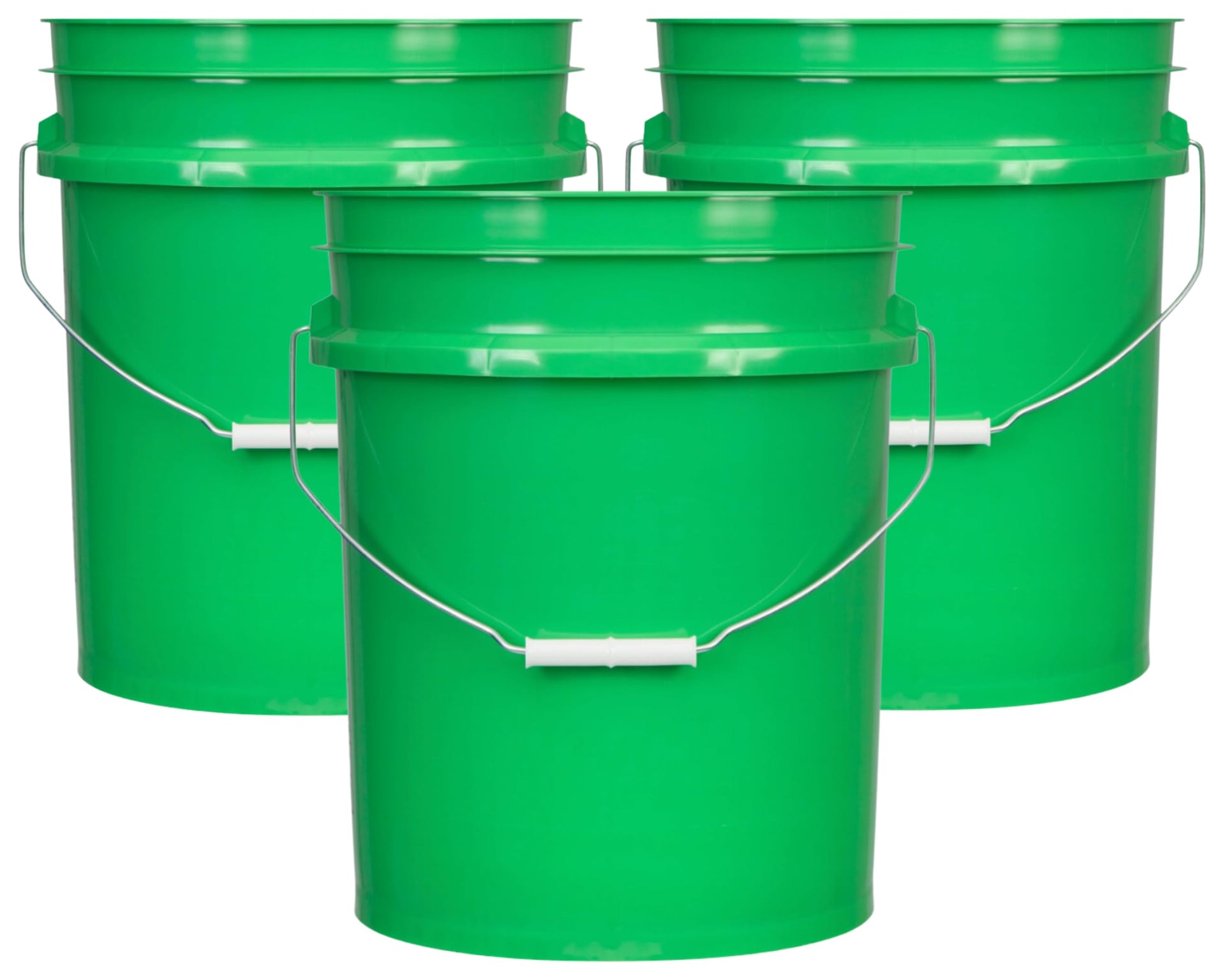 5 Gallon Premium HPDE Plastic Bucket (3 Count)