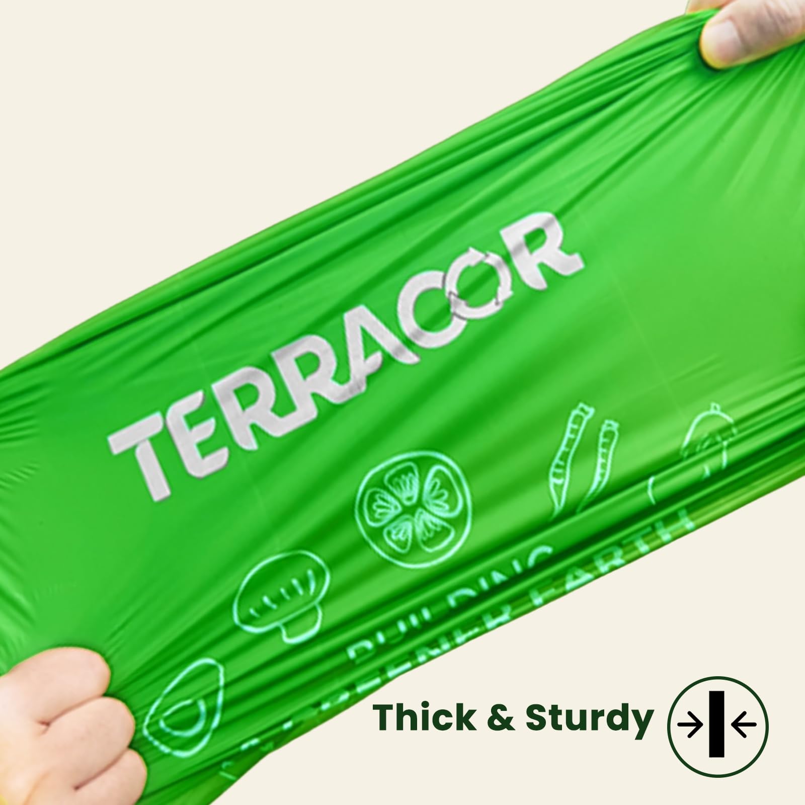 Compost Bags Handle Tie Food Scrap Bags 3 Gallon (100 Count)