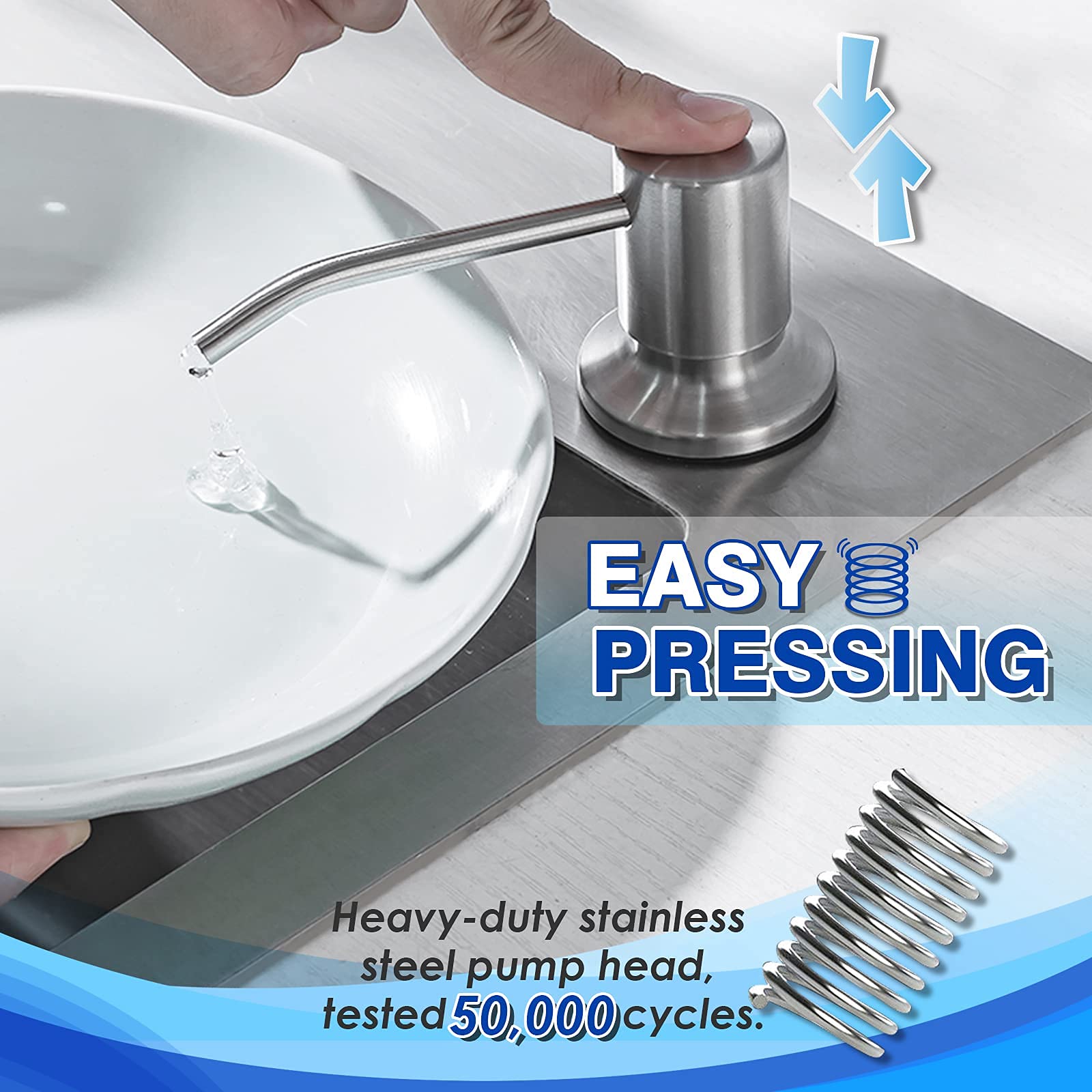 Built in Soap Dispenser for Kitchen Sink WEWE