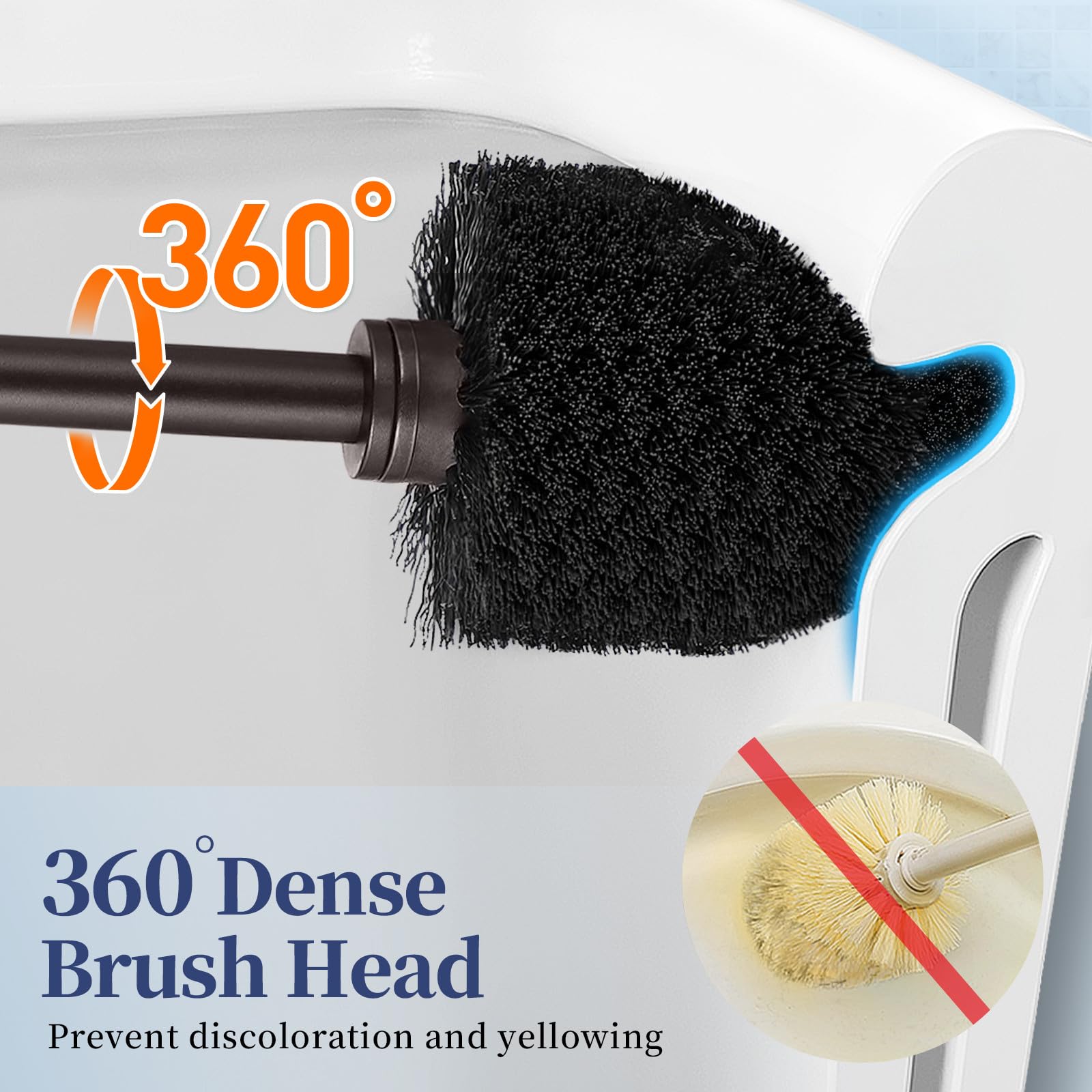 Toilet Bowl Brush Holder Set (2 Count)