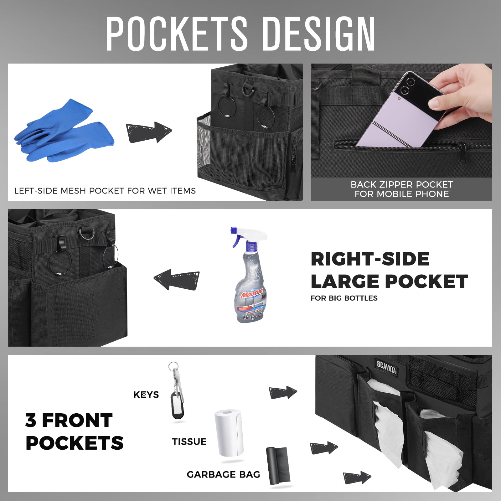 Wearable Cleaning Caddy Bag