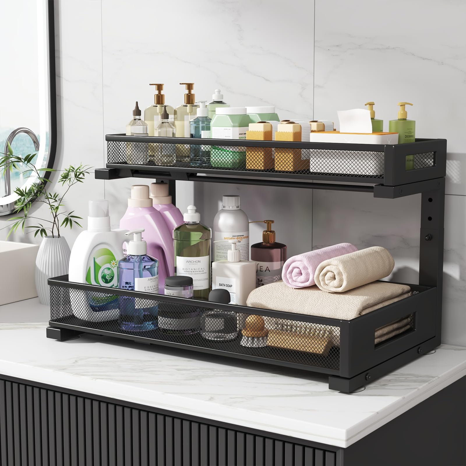 2 Pack 19IN Depth Under Sink Storage Organizer (2 Count)