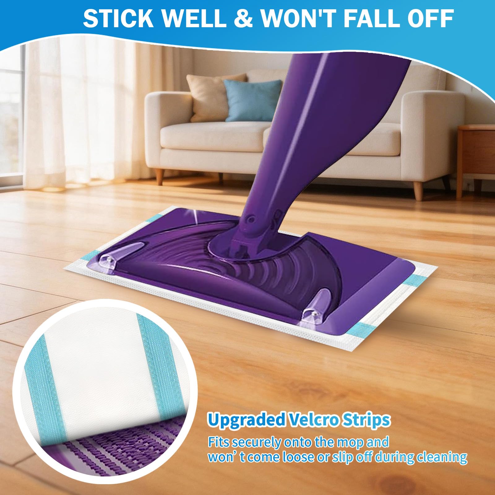 100 Count Wet Jet Pads Refills for Swiffer WetJet Mop