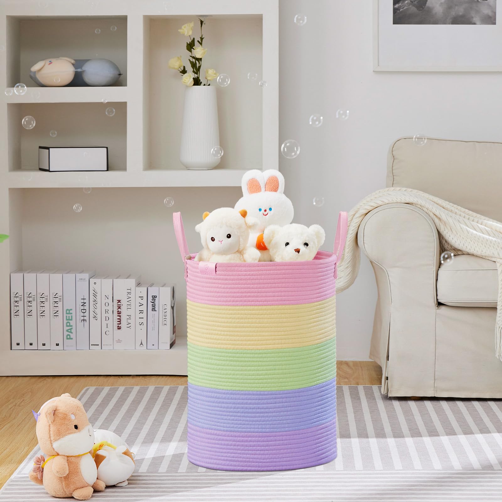 72L Tall Woven Rope Laundry Hamper (2434.6096 Fl Oz) - ModHome Supplies