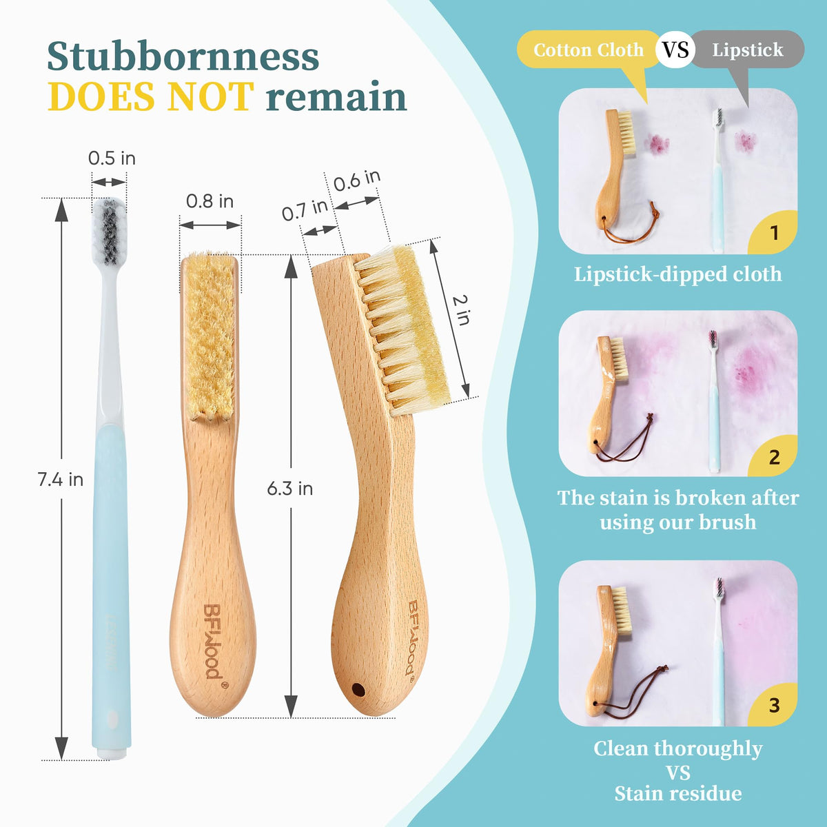 2PCS Laundry Stain Brush (2 Count)