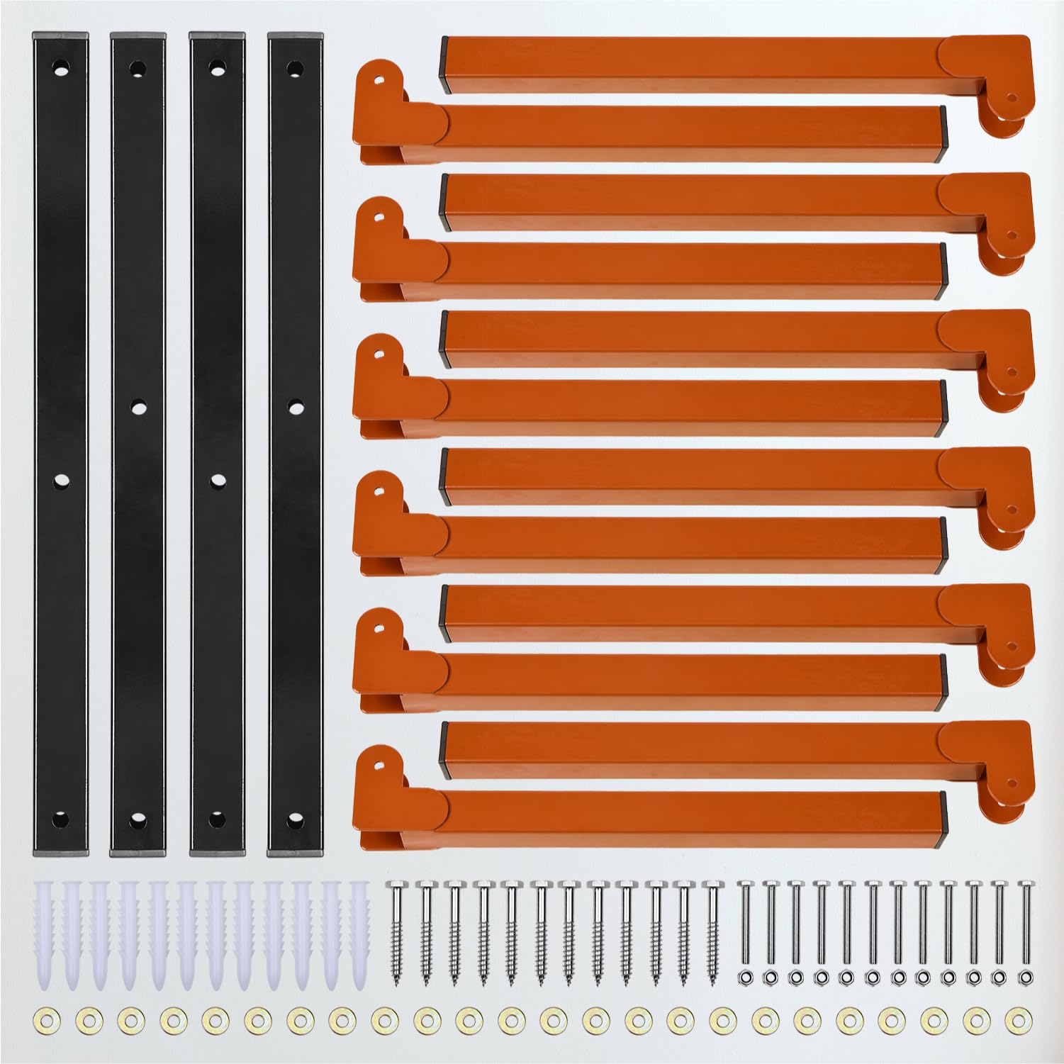 3 Level Wall Mounted Lumber Storage Rack for Garage