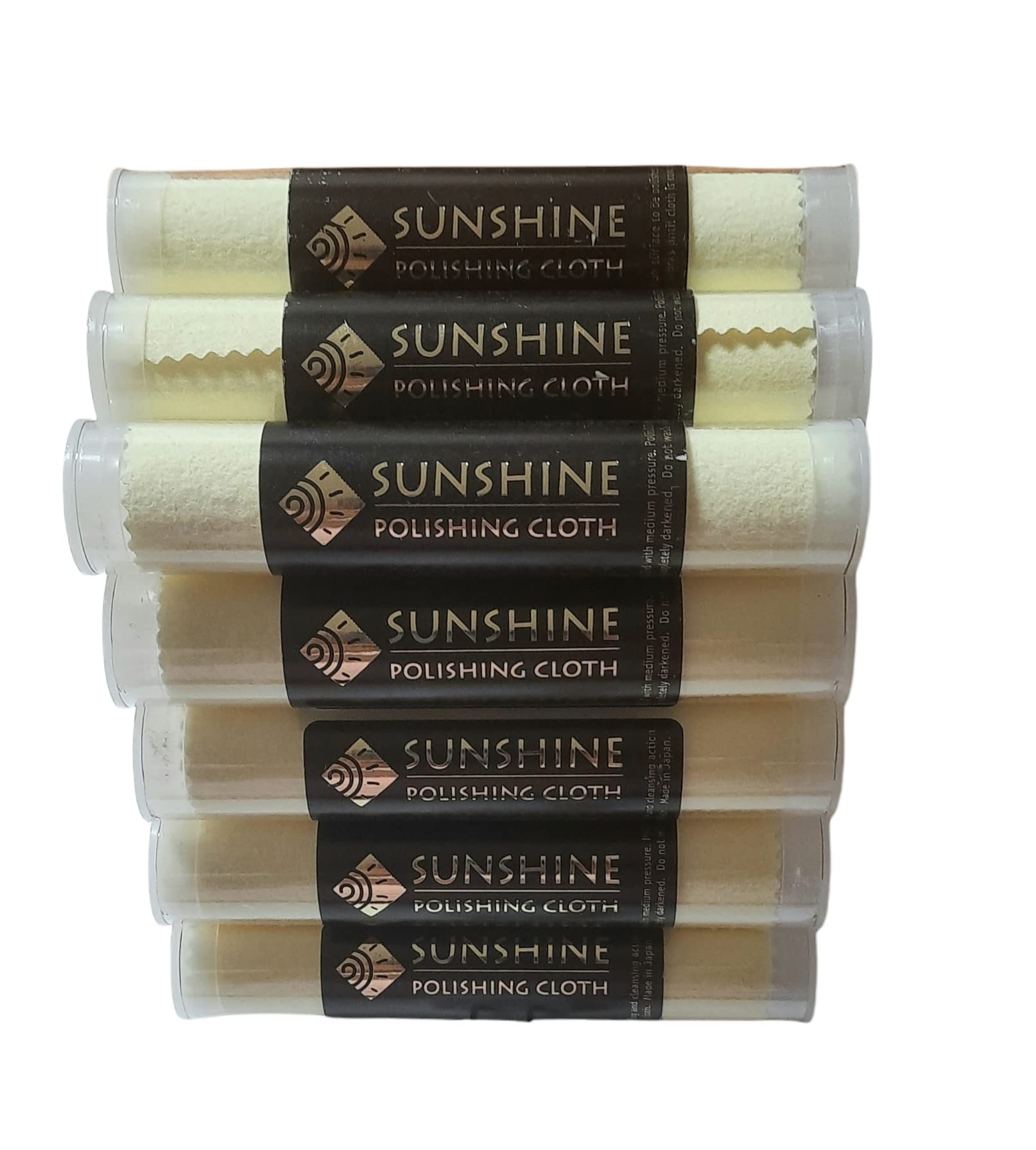 25 Polishing Cloths Jewelry Cleaner Tube Silver Brass Gold Copper