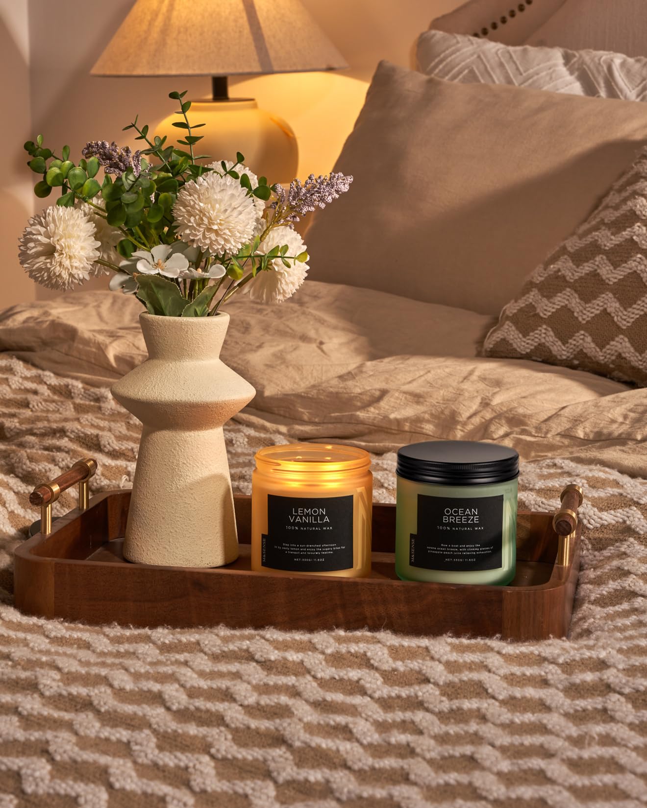 Lemon Vanilla Home Scented Candles (11.6 Ounce)