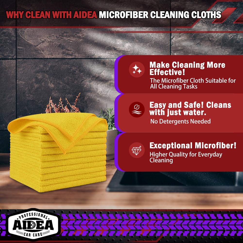 Microfiber Cleaning Cloth (20 Count)