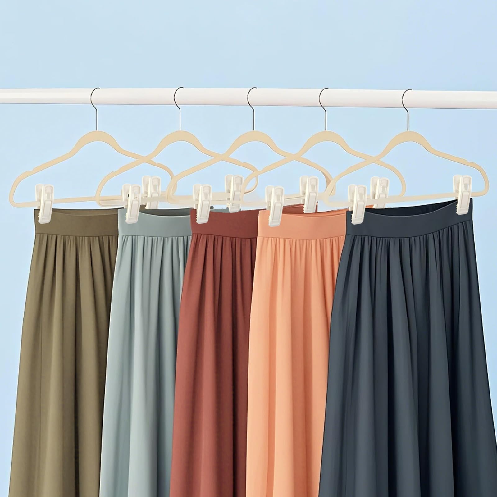 Hanger Clips Perfect for Velvet Hangers (20 Count)