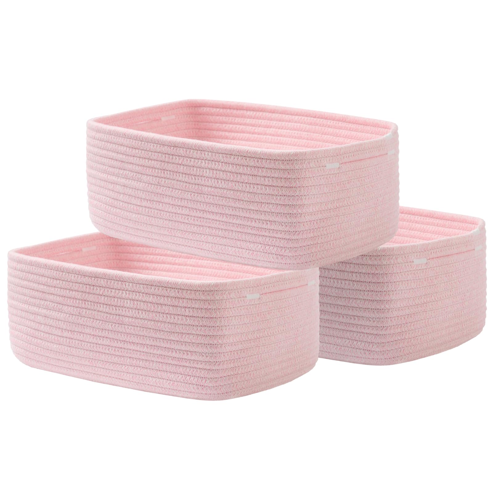 Small Woven Storage Basket for Organizing (3 Count)