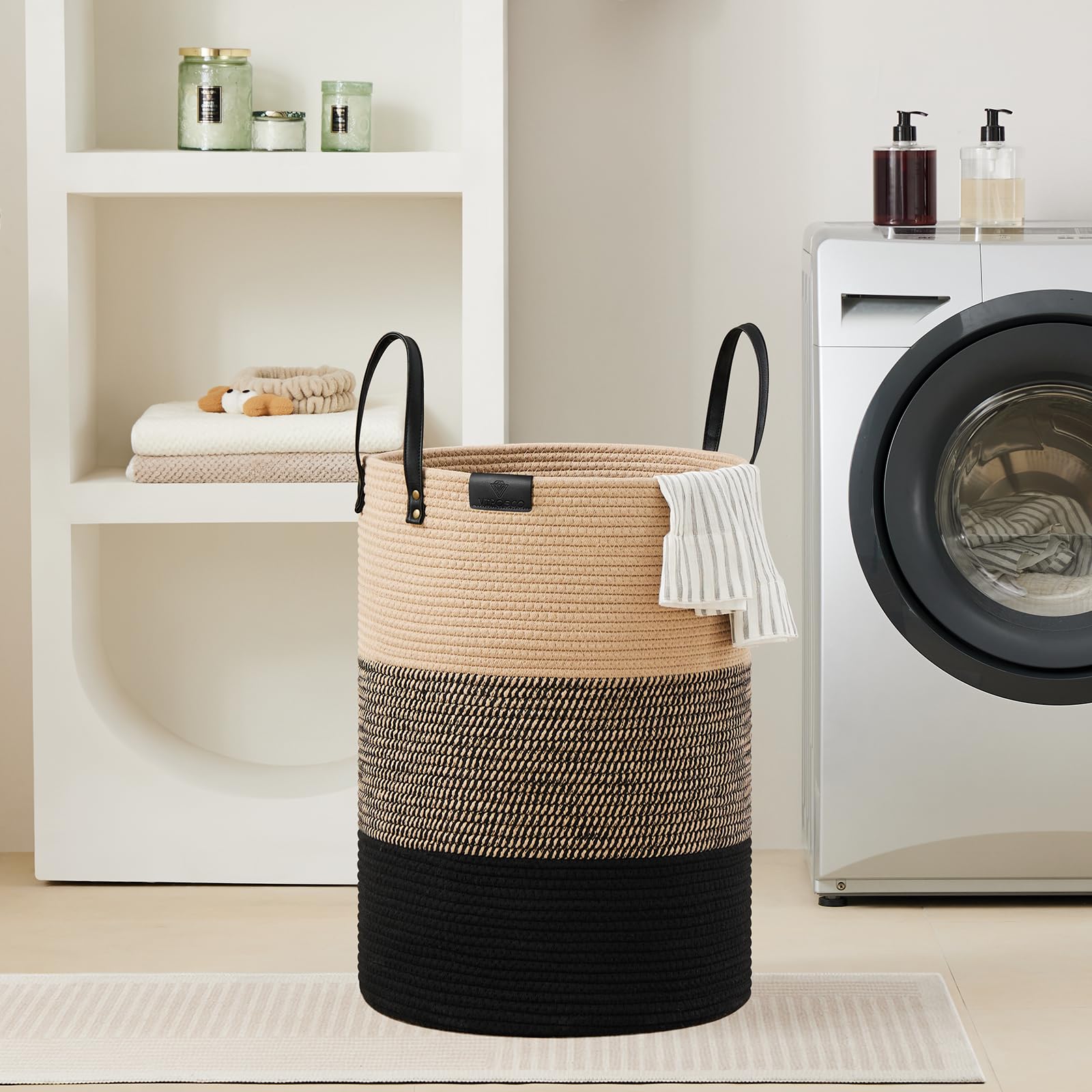 100L Tall Woven Rope Laundry Hamper (3381.4023 Fl Oz) - ModHome Supplies