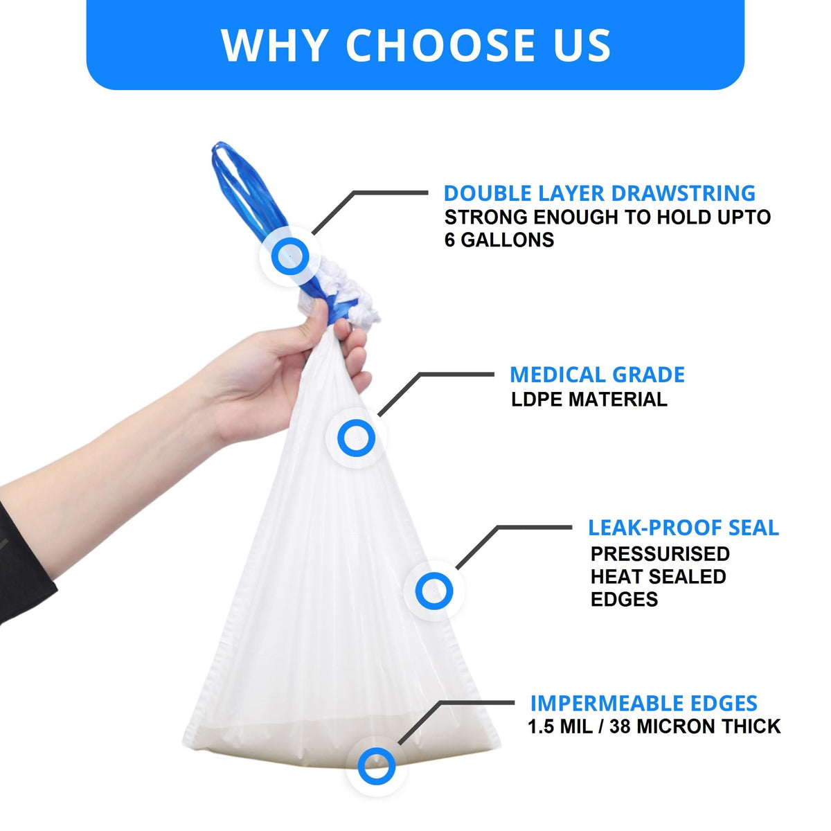 Disposable Potty liners (50 Count)