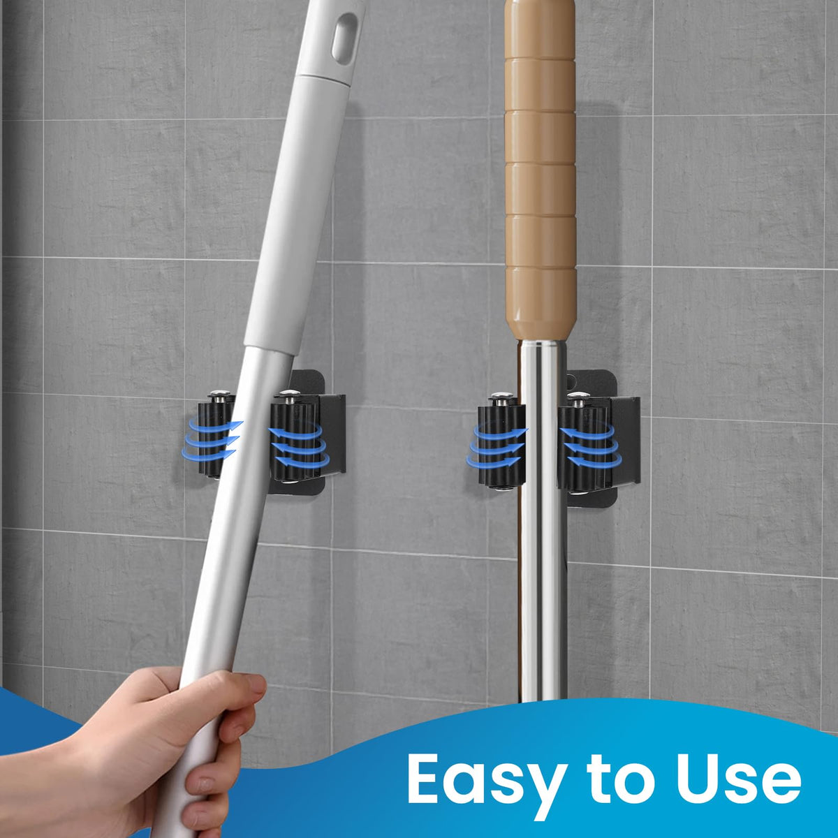 Broom Holder Wall Mount (12 Count)