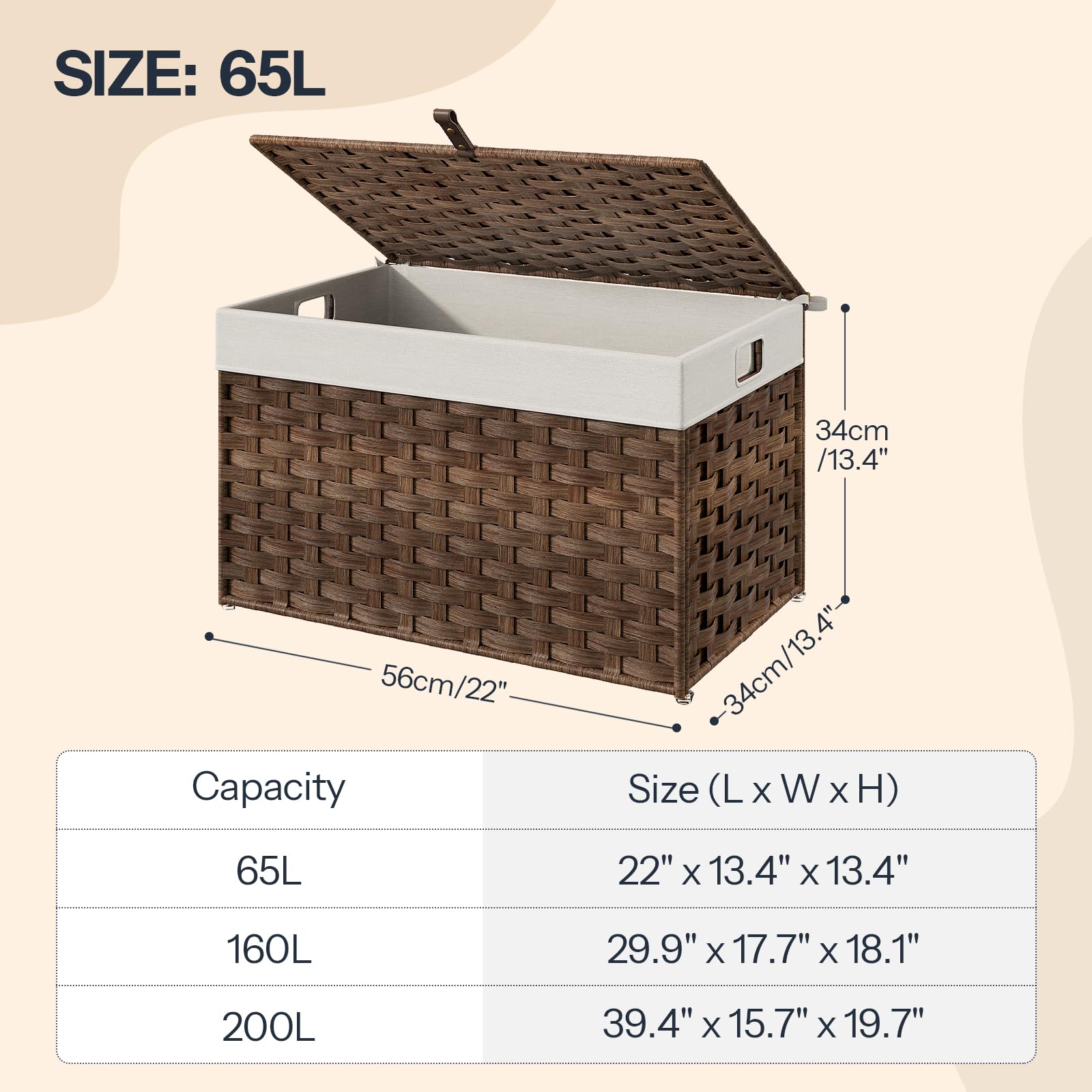 Storage Basket with Lid - ModHome Supplies
