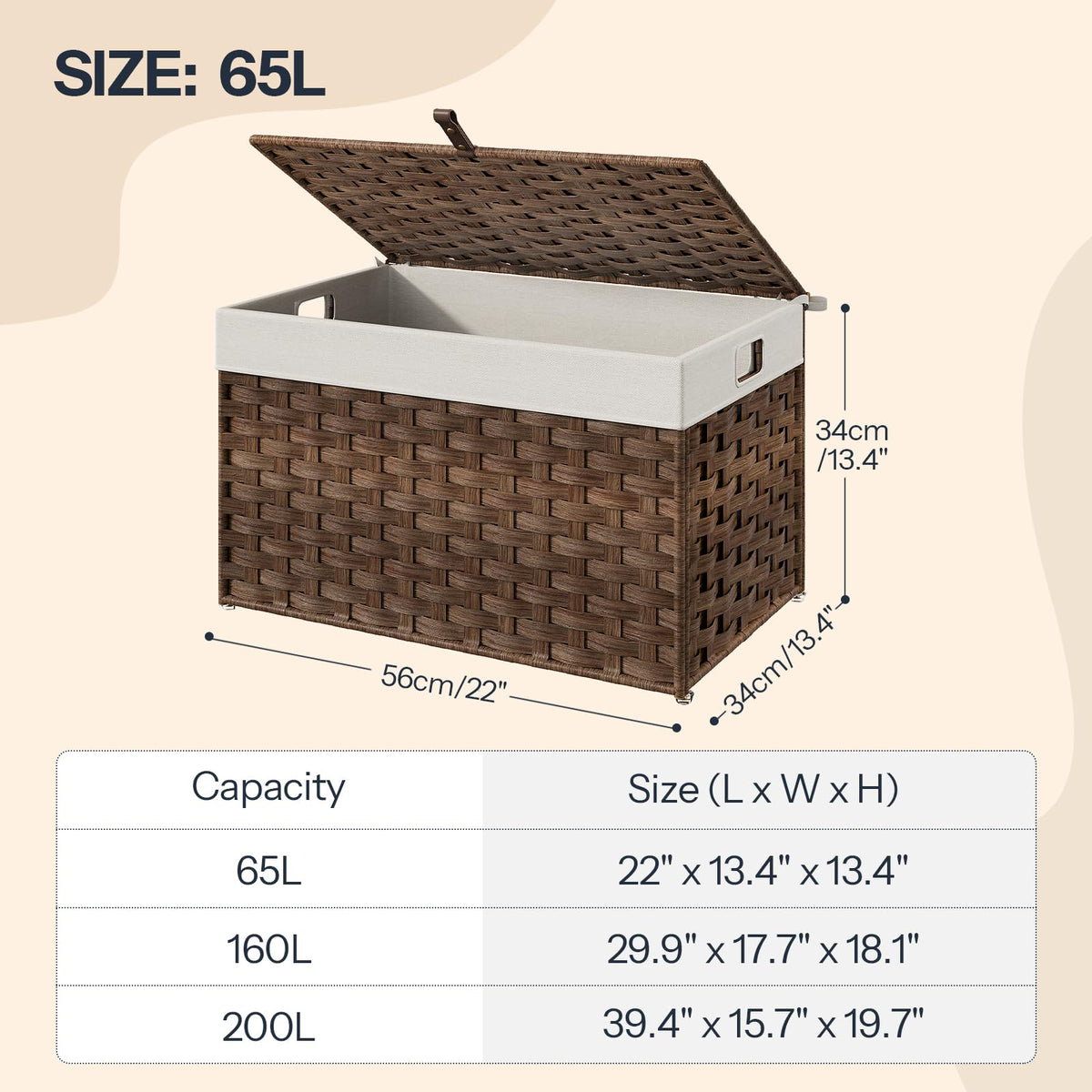 Storage Basket with Lid - ModHome Supplies