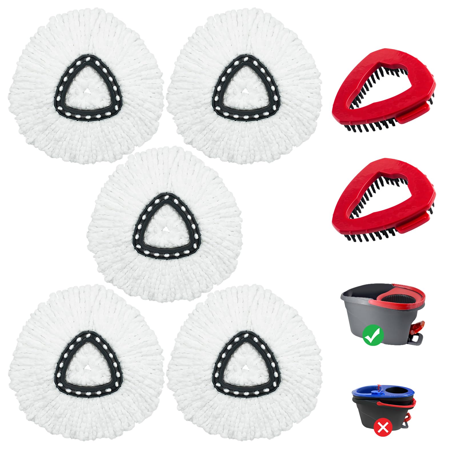Mop Heads Replacement for Ocedar (7 Count)