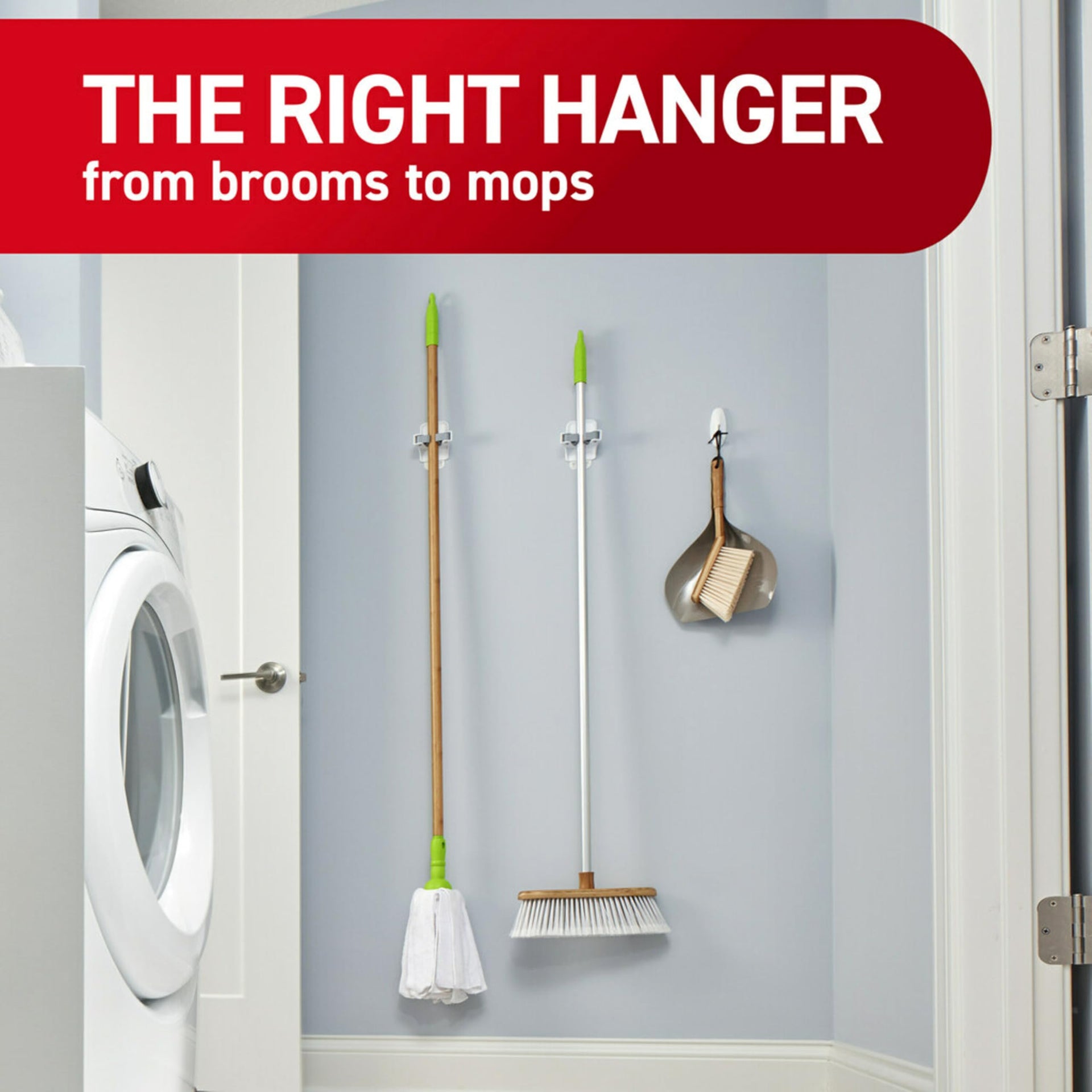 Large White Broom Grippers (2 Count)