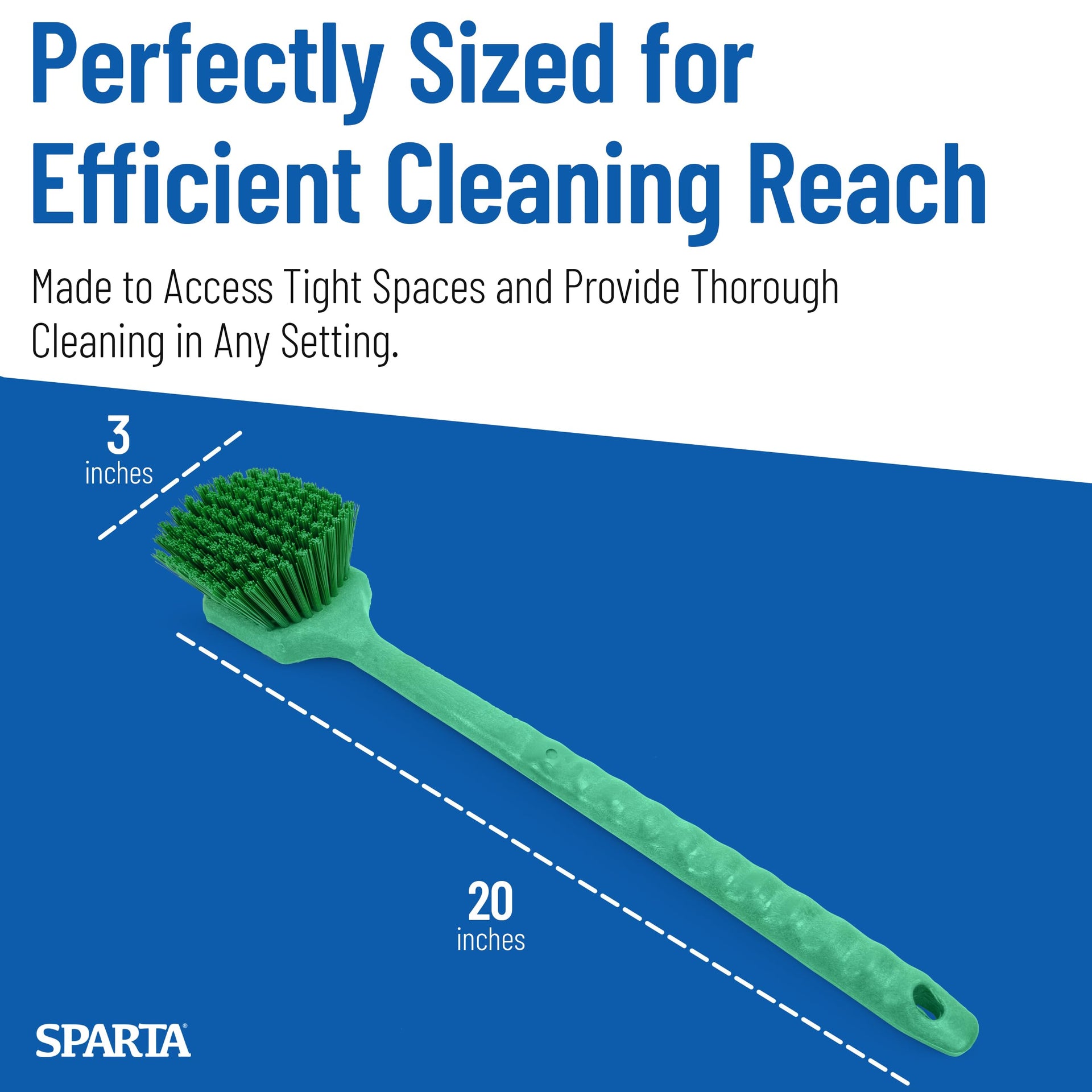 20" Floater Scrub Brush with Long Handle