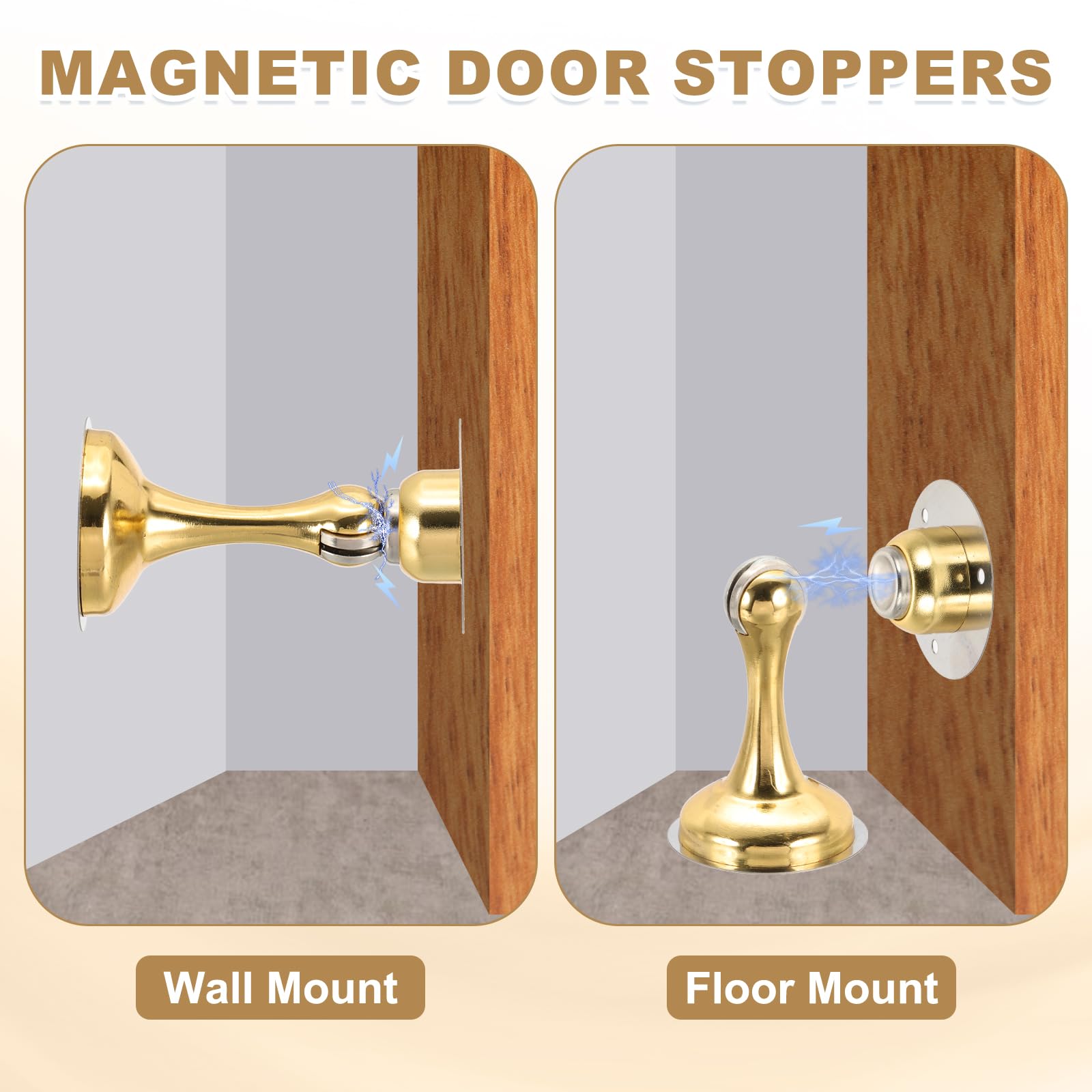 Magnetic Door Stoppers Stainless Steel Door Stops